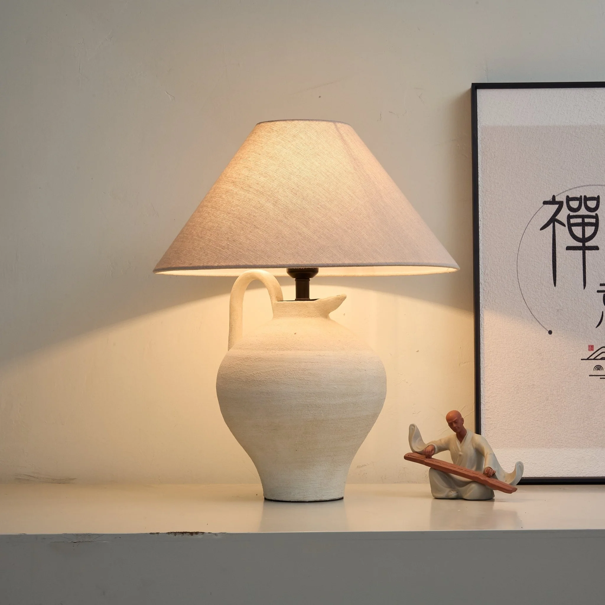 Ceramic Pitcher Shaped Table Lamp - Image 3