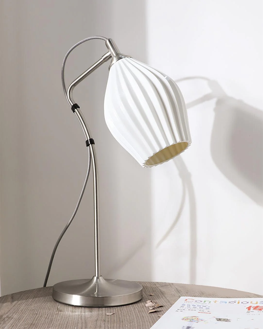 Ceramic Ribbed Table Lamp - Image 12