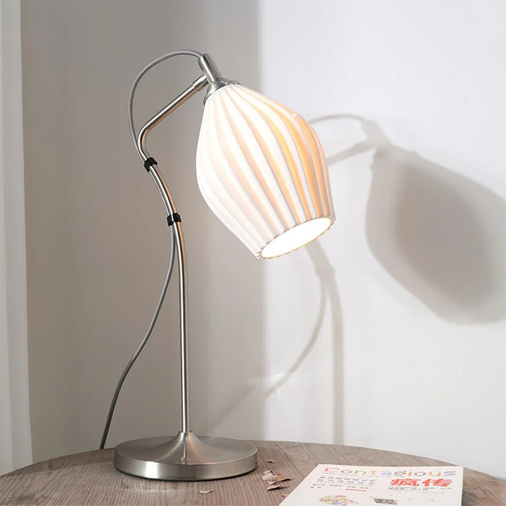 Ceramic Ribbed Table Lamp - Image 17