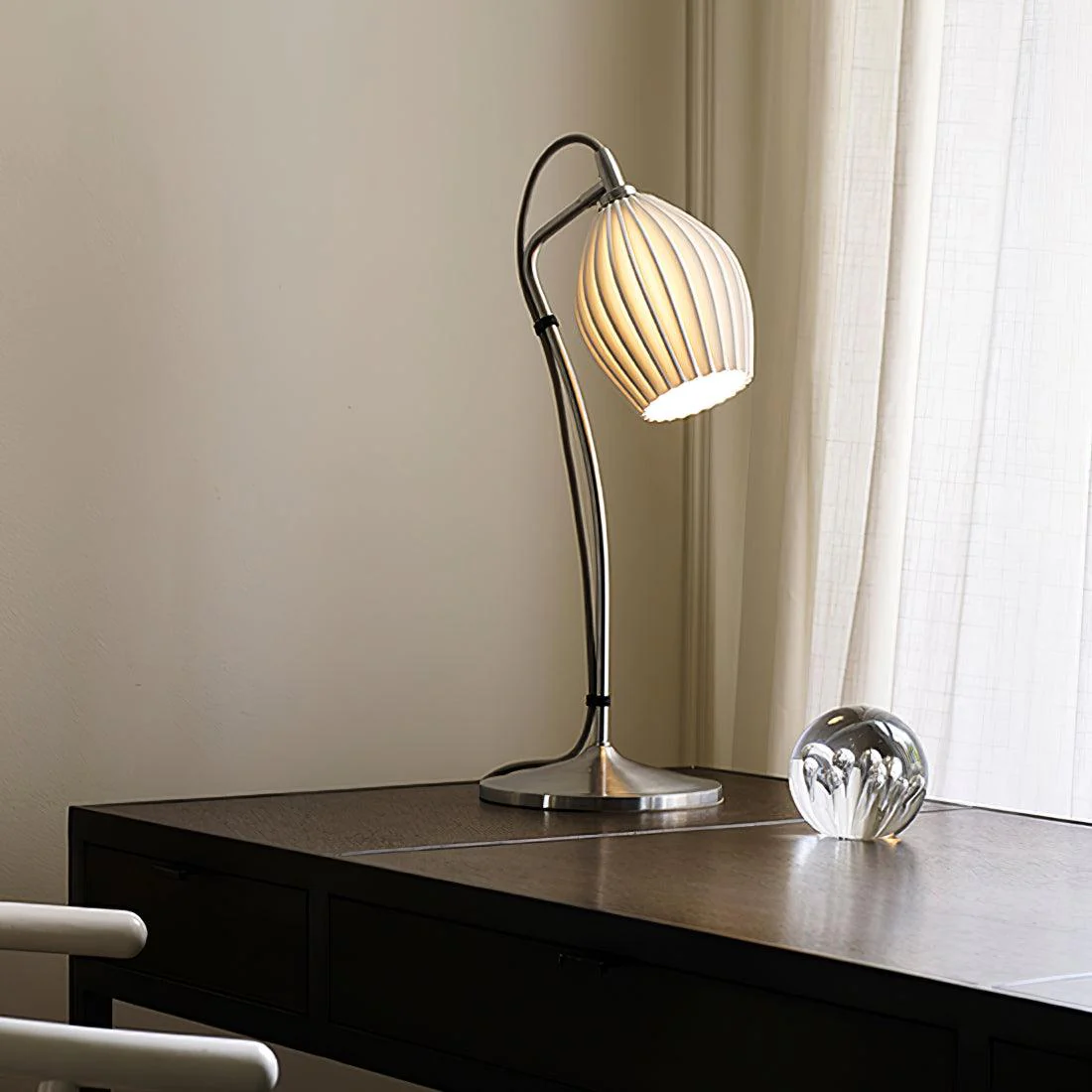 Ceramic Ribbed Table Lamp - Image 20