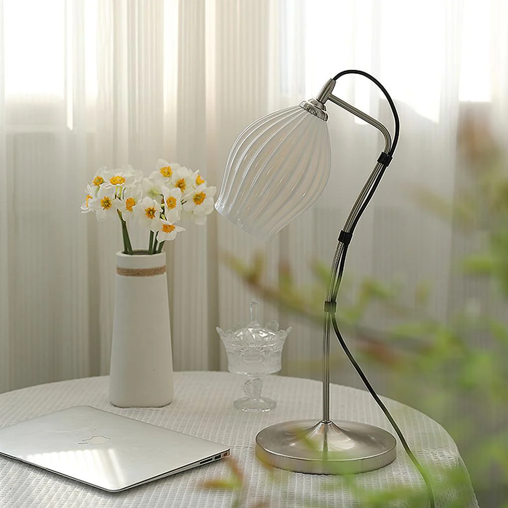 Ceramic Ribbed Table Lamp - Image 7