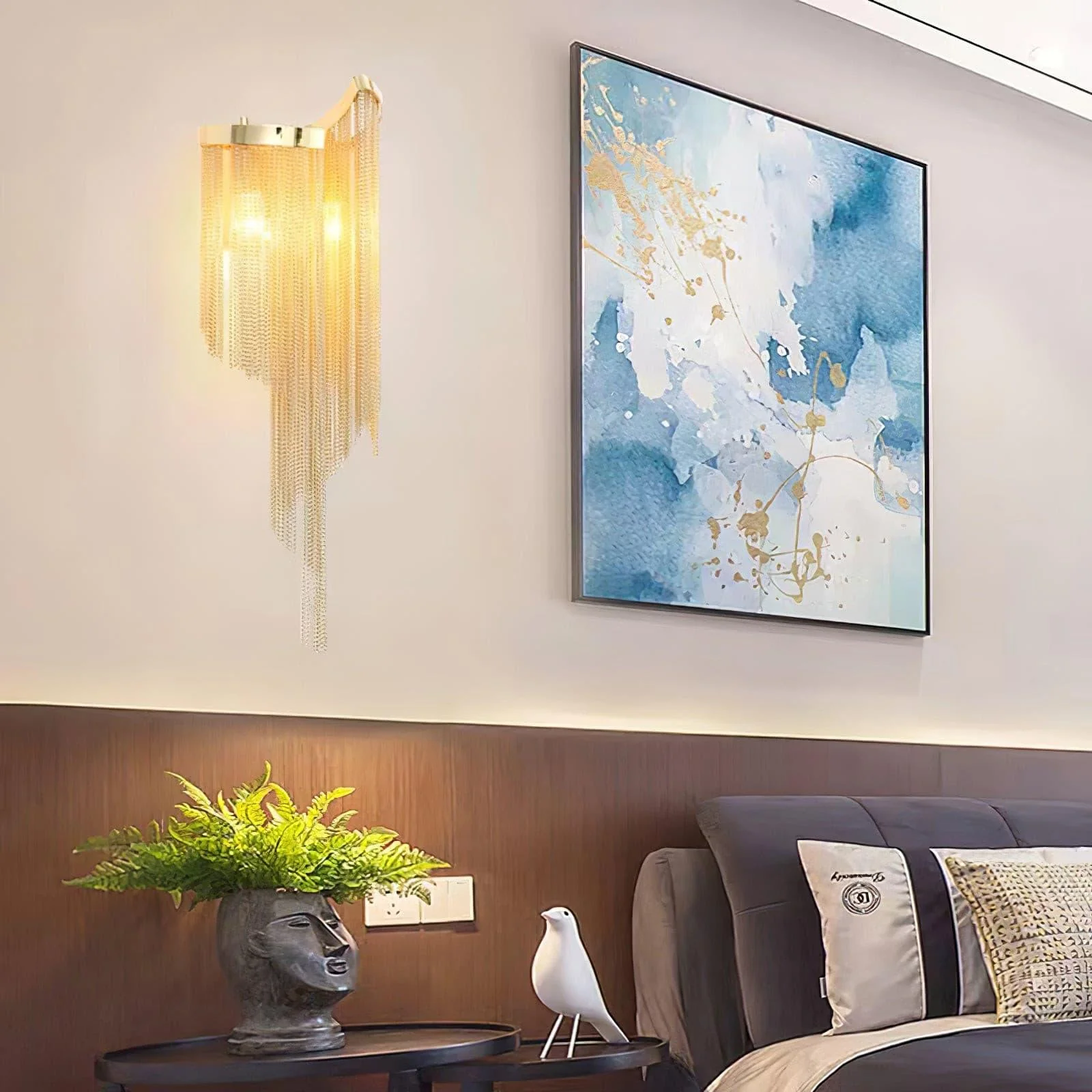 Chain Tassel Wall Lamp - Image 18
