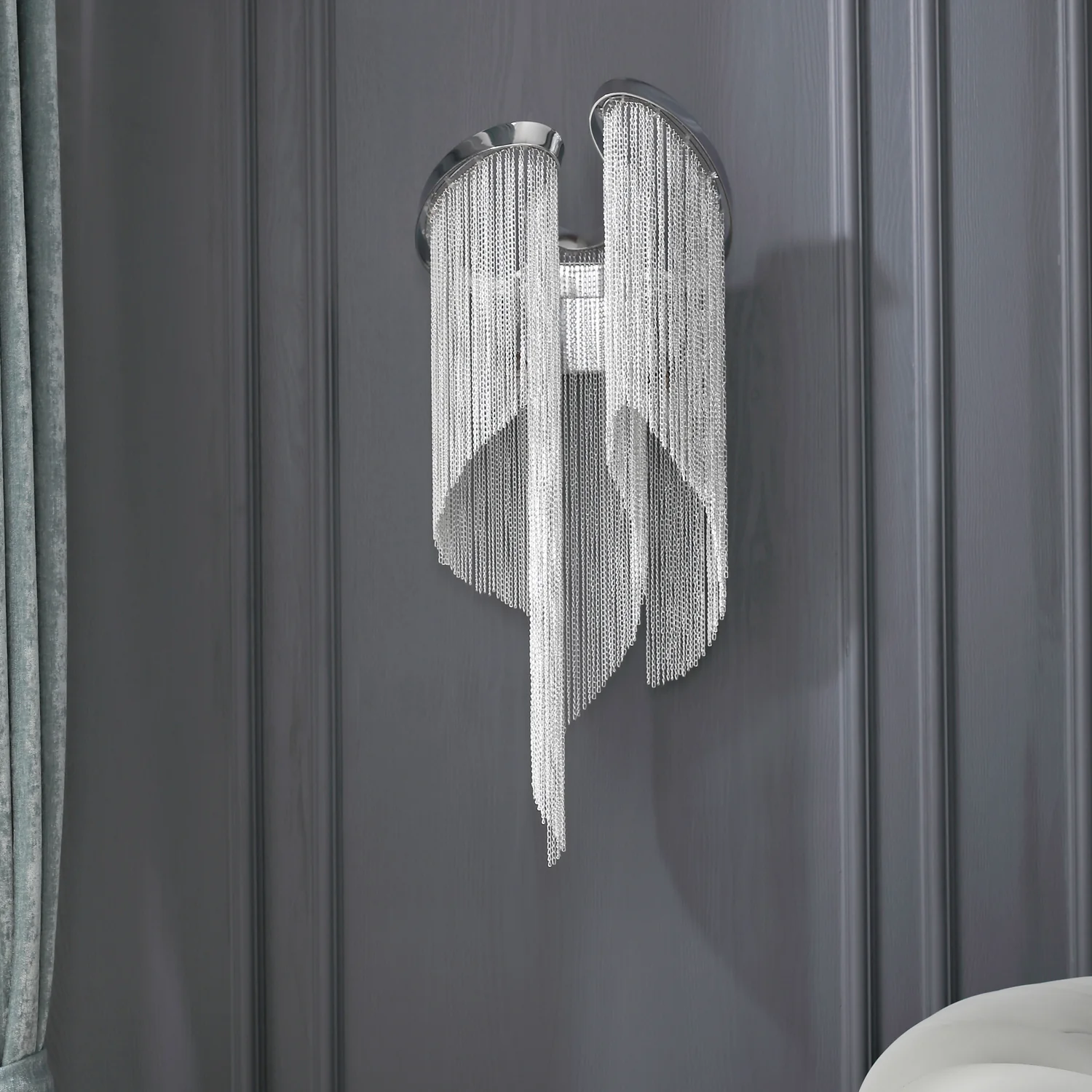 Chain Tassel Wall Lamp - Image 9