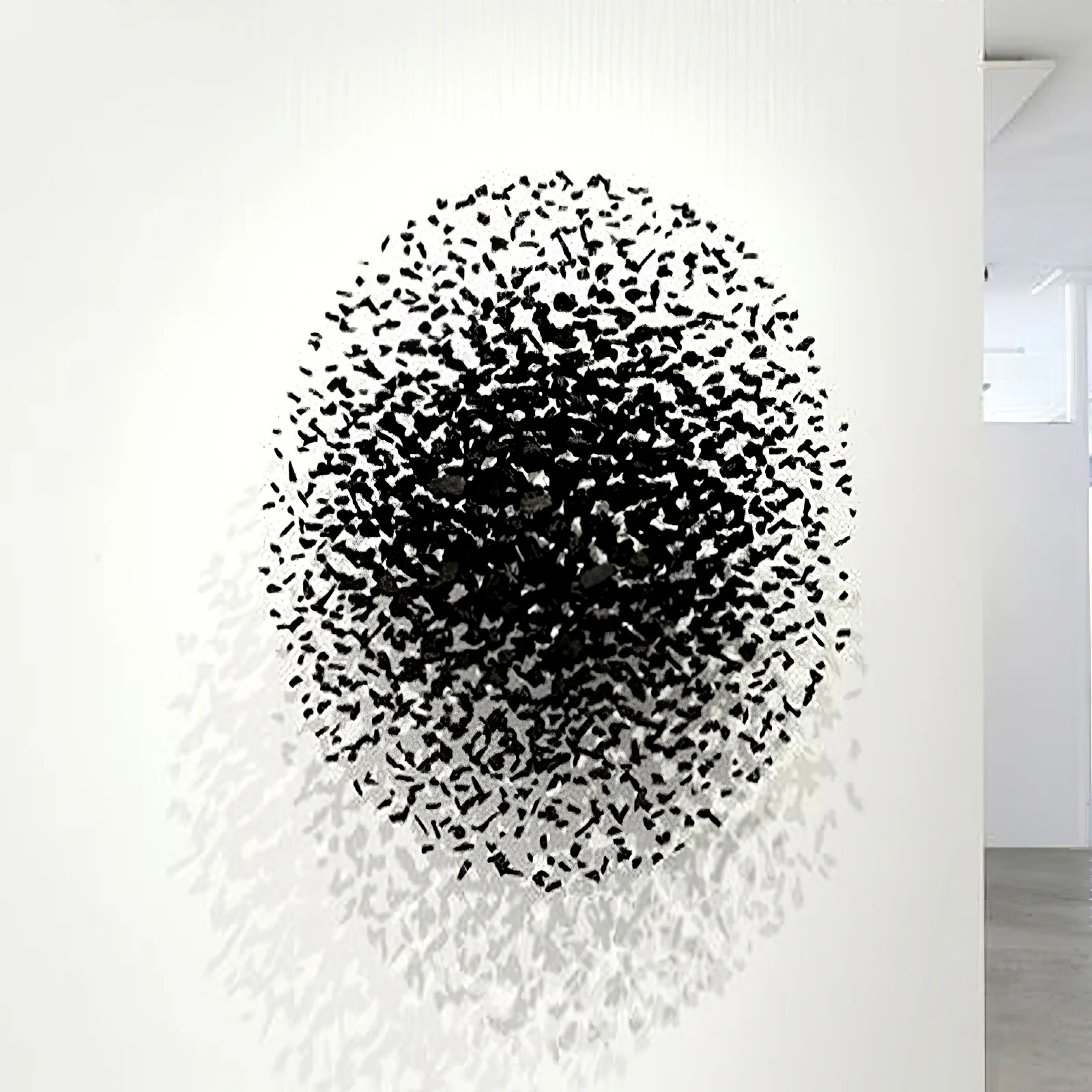 Charcoal Cascade Pixel Chandelier - Image 17