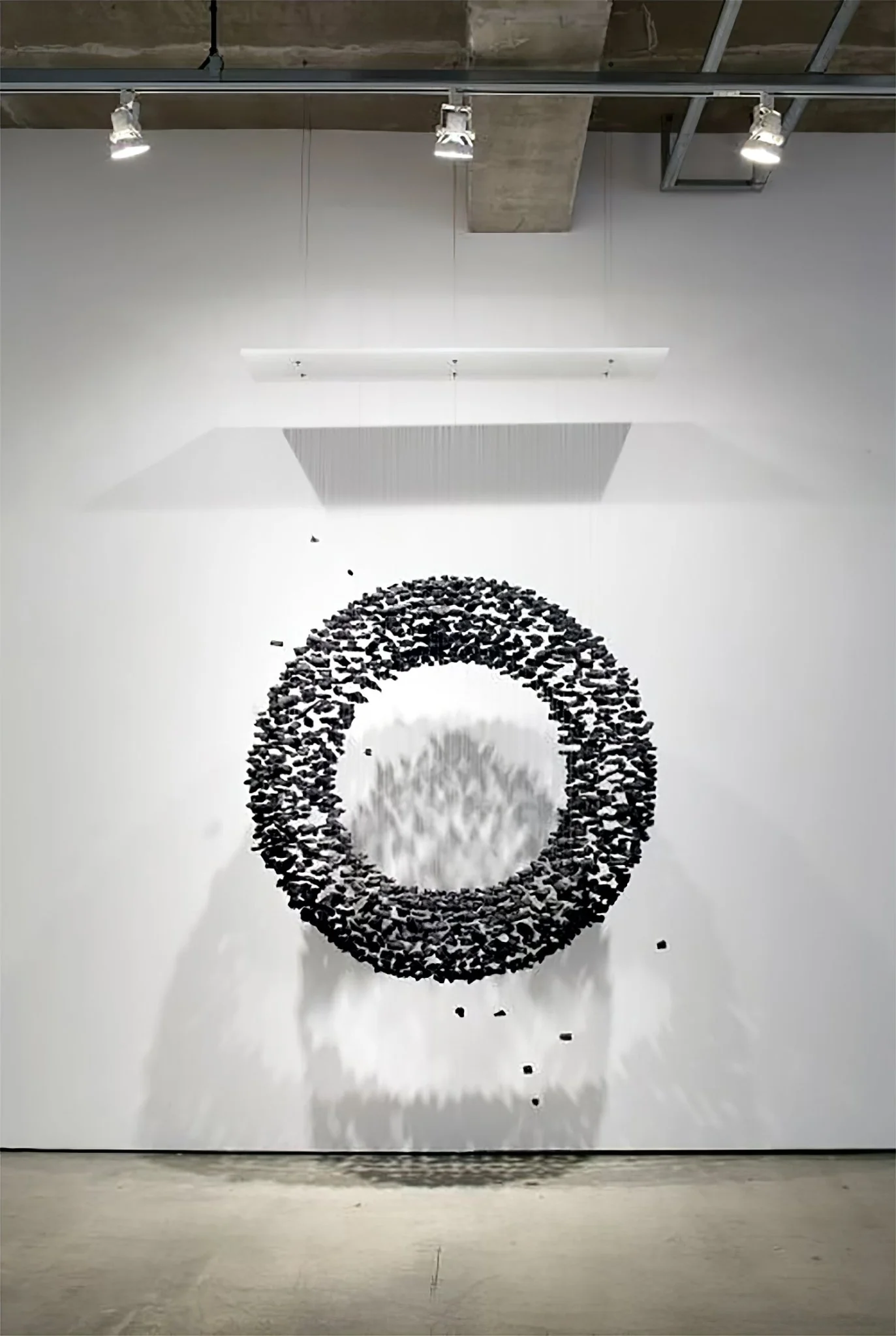 The Charcoal Halo LED Chandelier | Custom Size & Made-to-Order Lighting for Luxury Homes & Commercial Spaces - Image 2