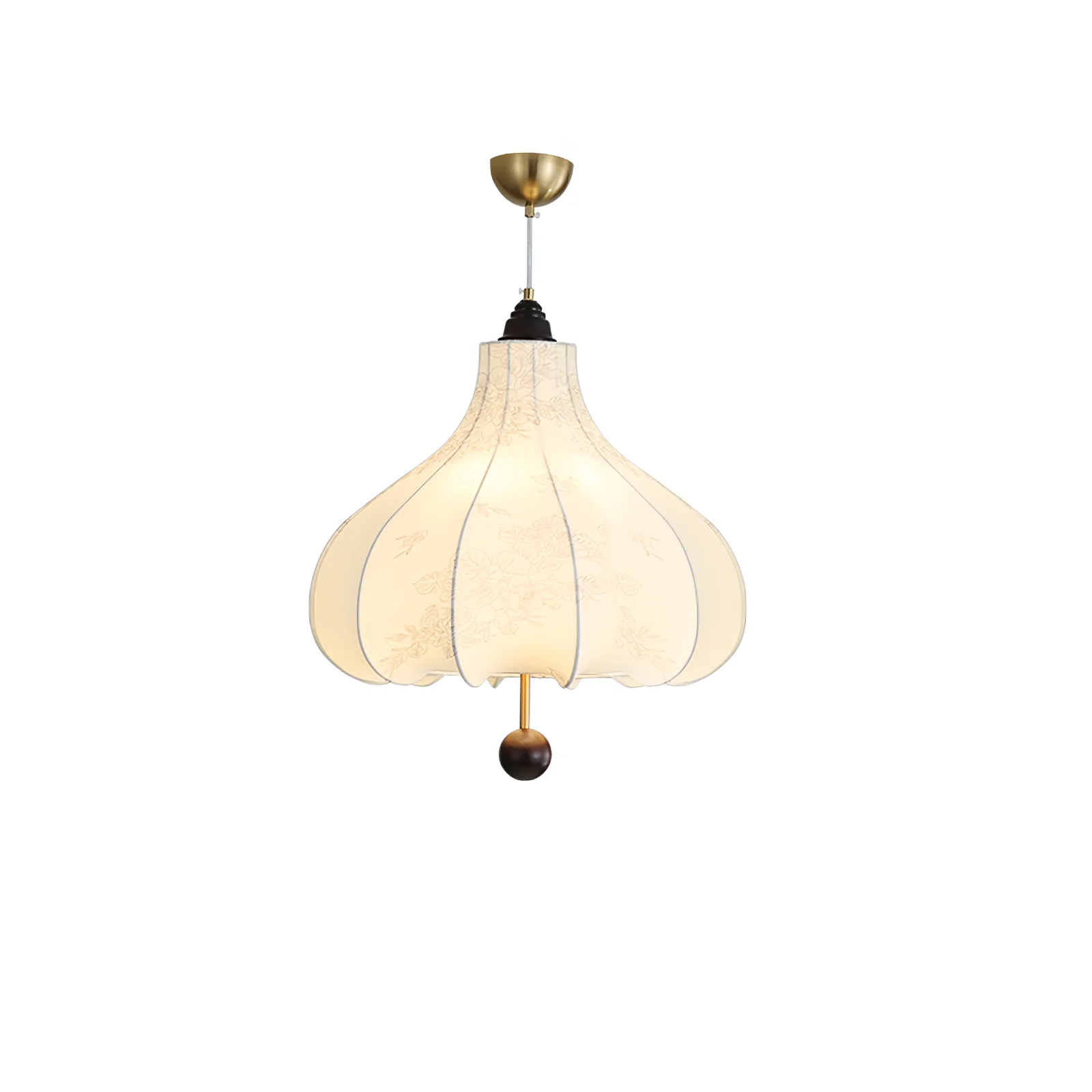 Chestnut Fabric Pendant Light - Image 22