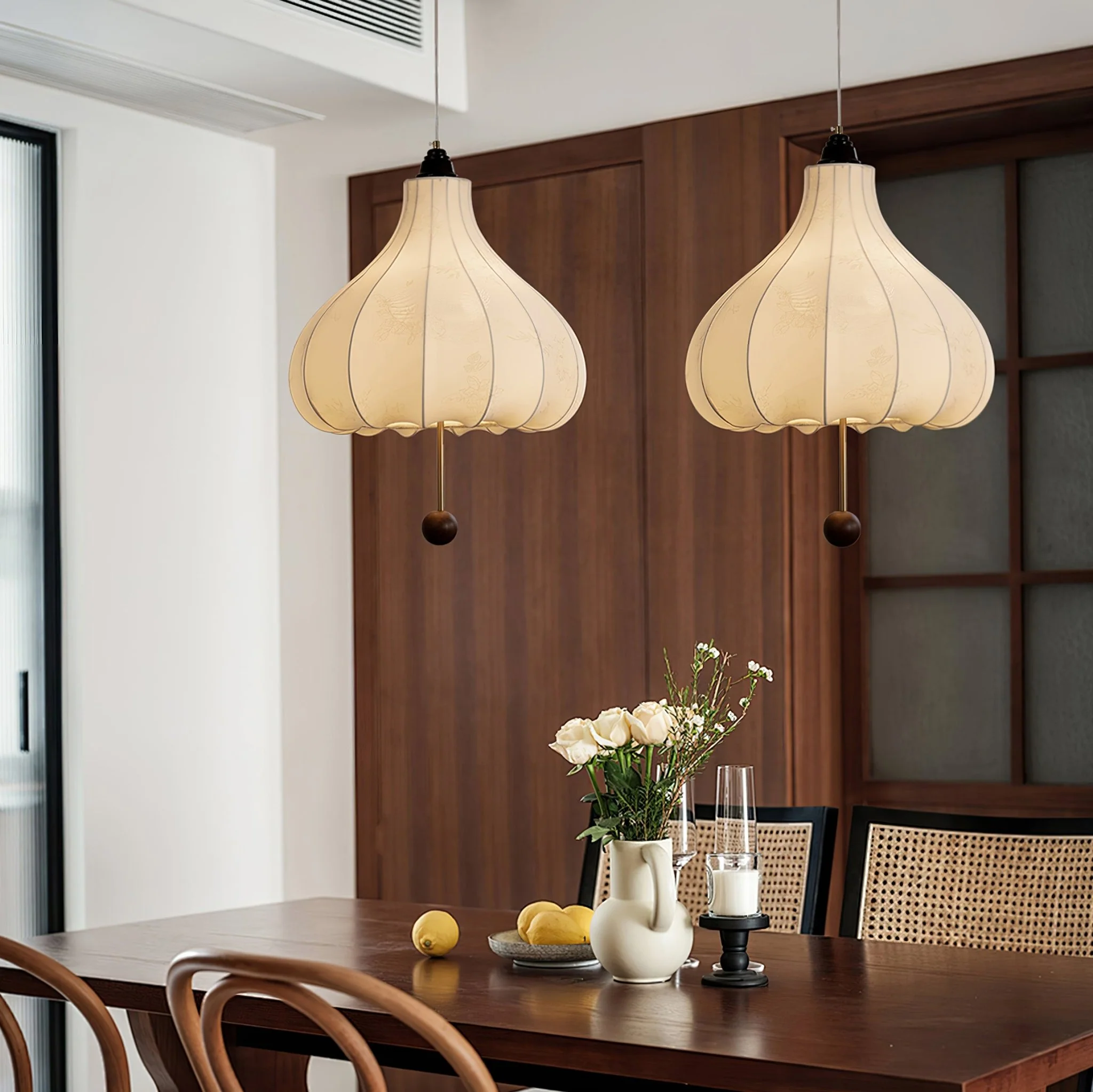 Chestnut Fabric Pendant Light - Image 5