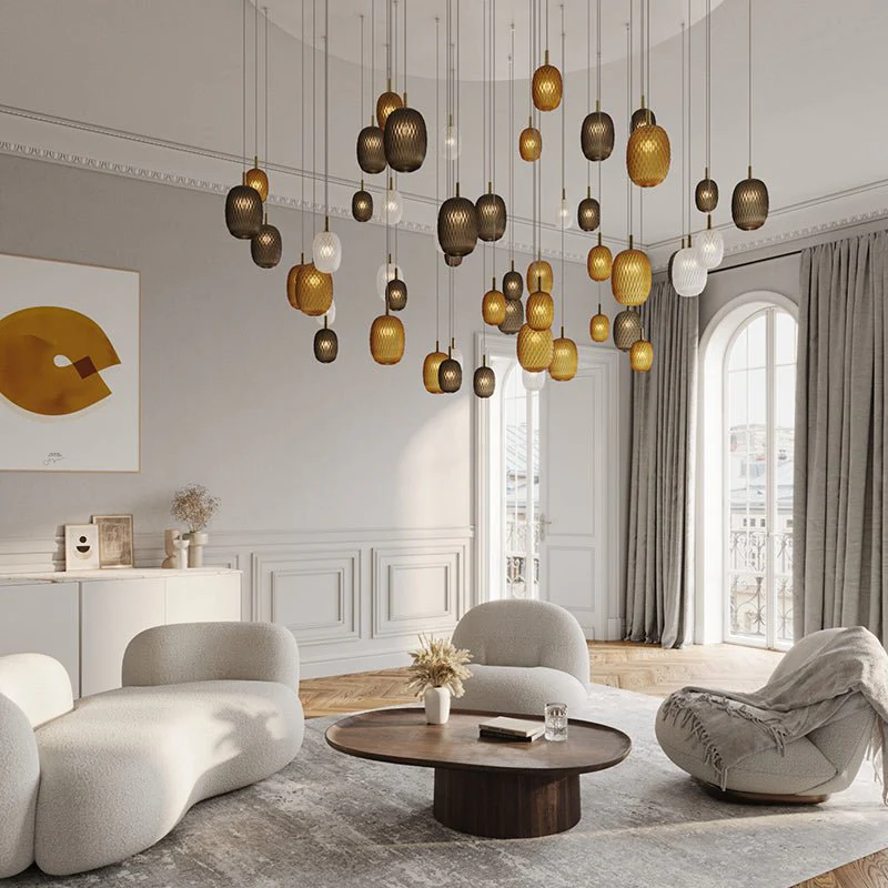 Chromatic Gem Drop Chandelier - Image 3