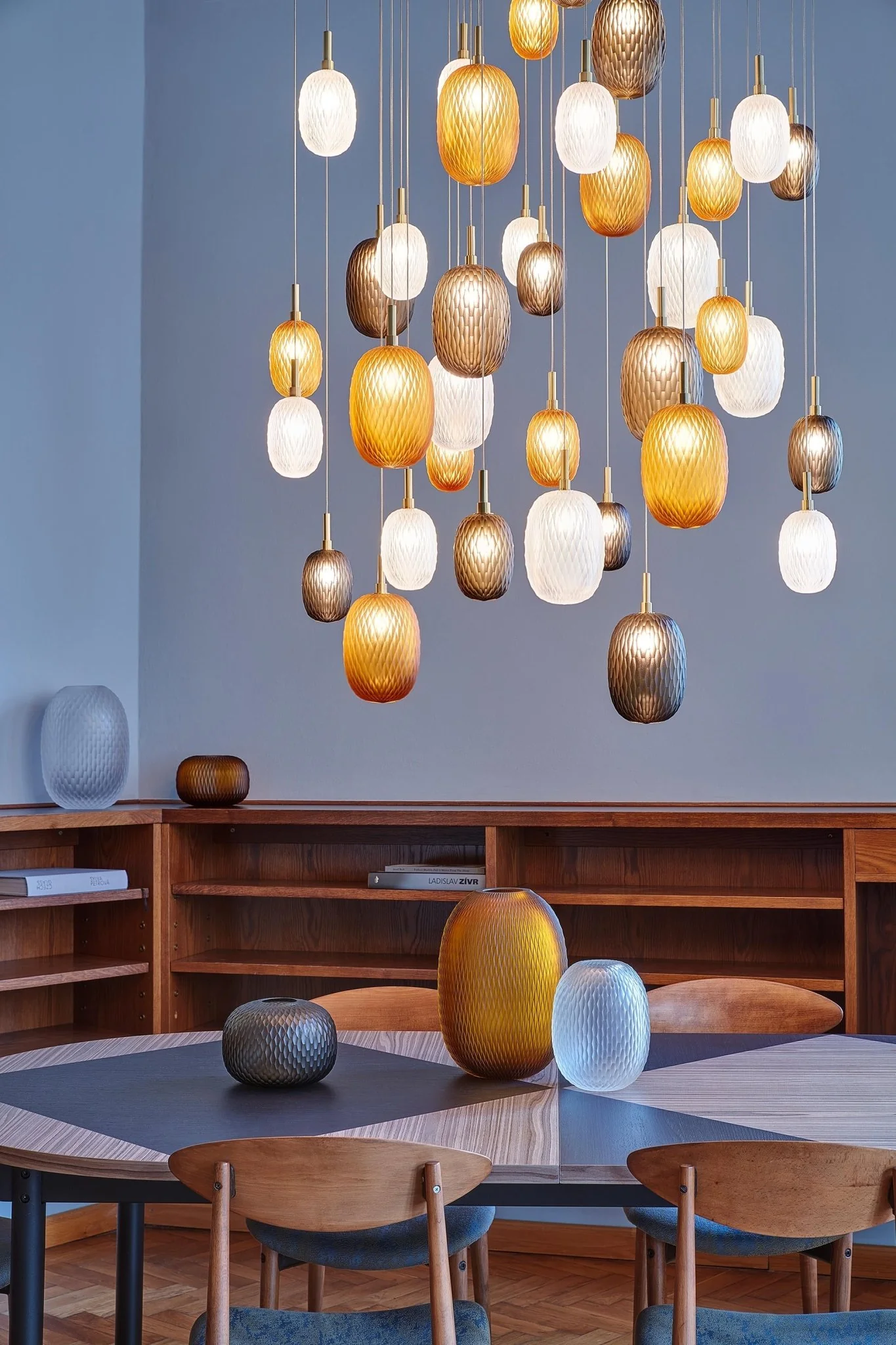 Chromatic Gem Drop Chandelier - Image 4