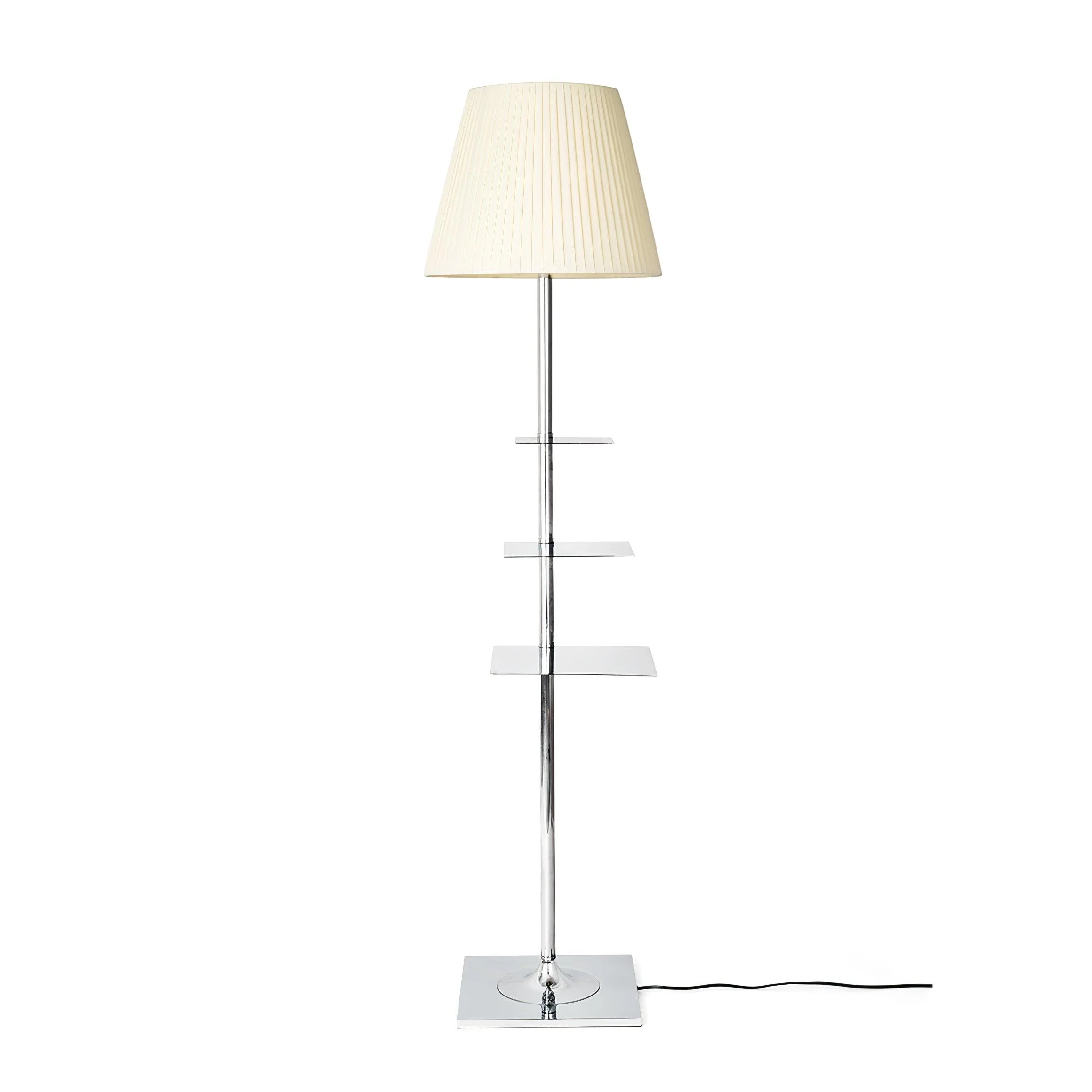 Chrome Prism Side Table Floor Lamp - Image 10