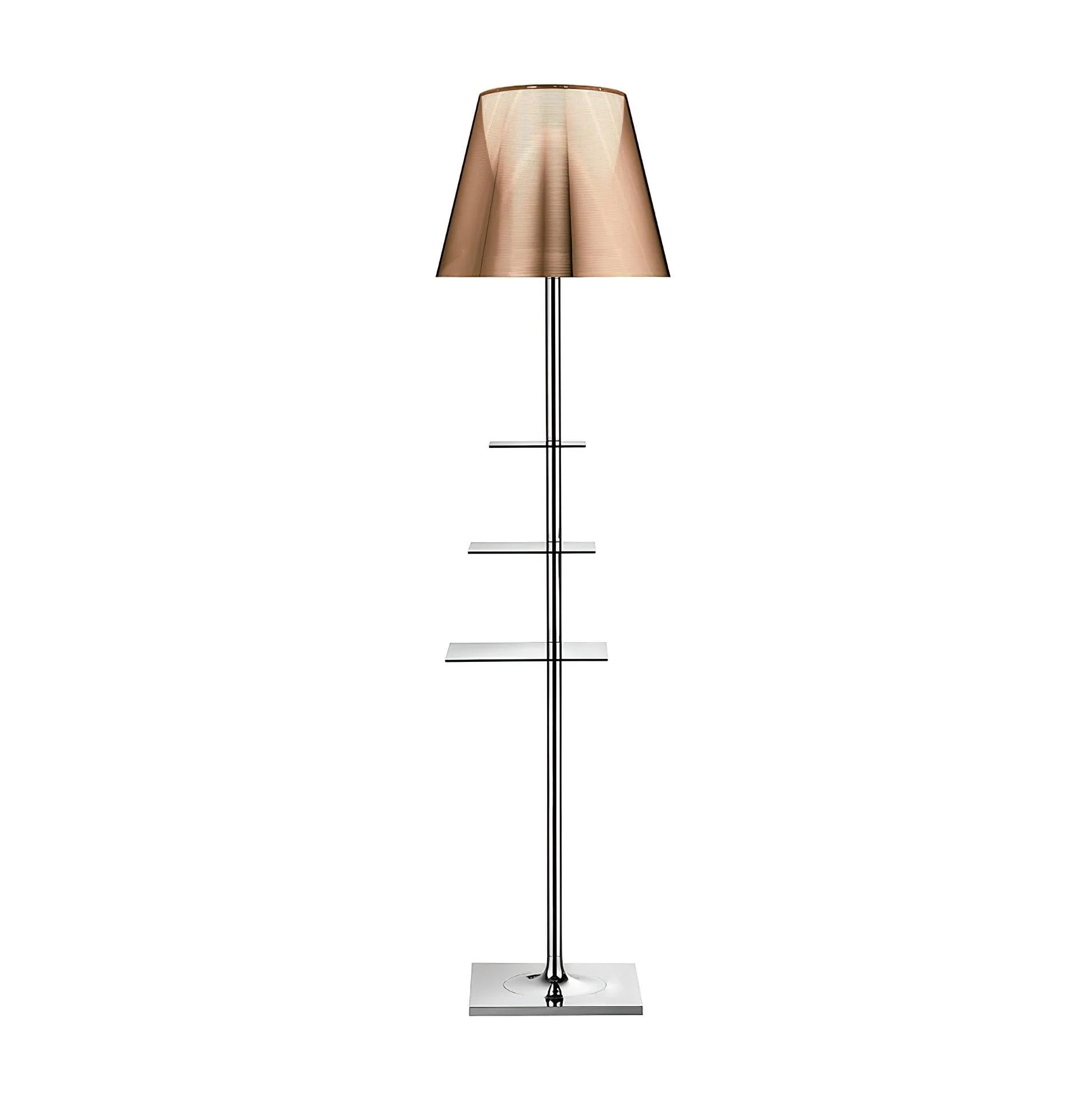 Chrome Prism Side Table Floor Lamp - Image 16