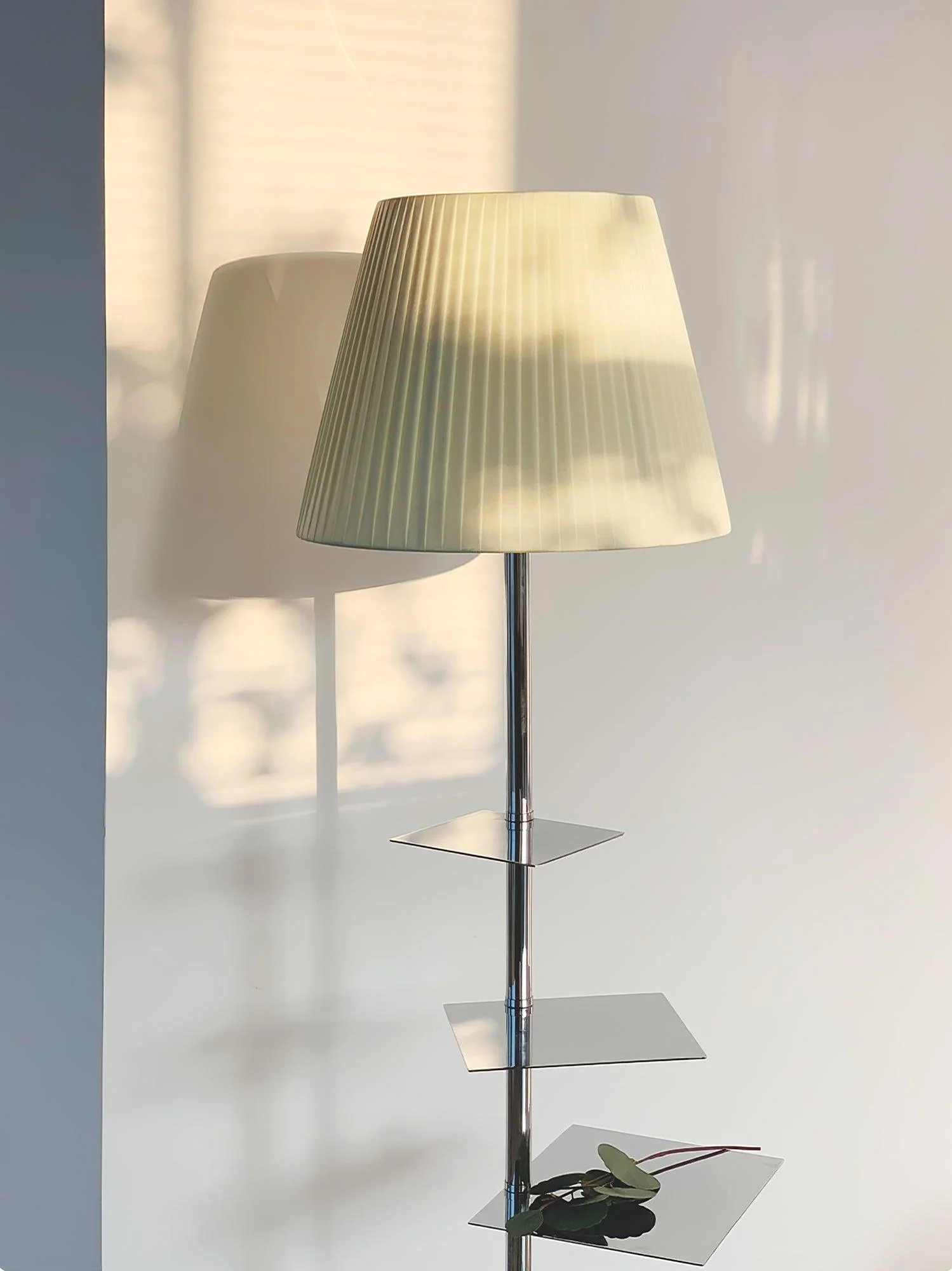Chrome Prism Side Table Floor Lamp - Image 18