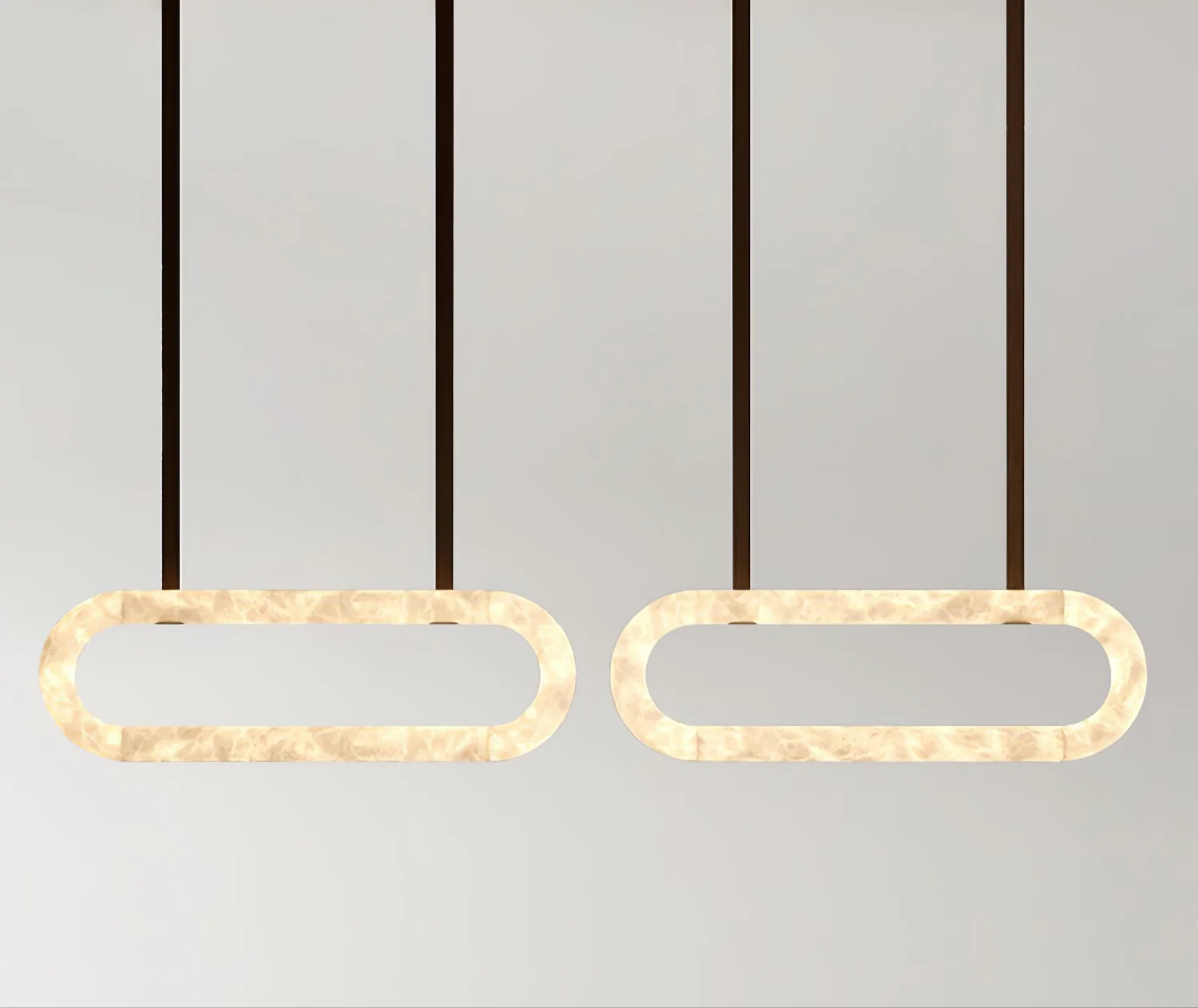 Circle Alabaster Chandelier - Image 23