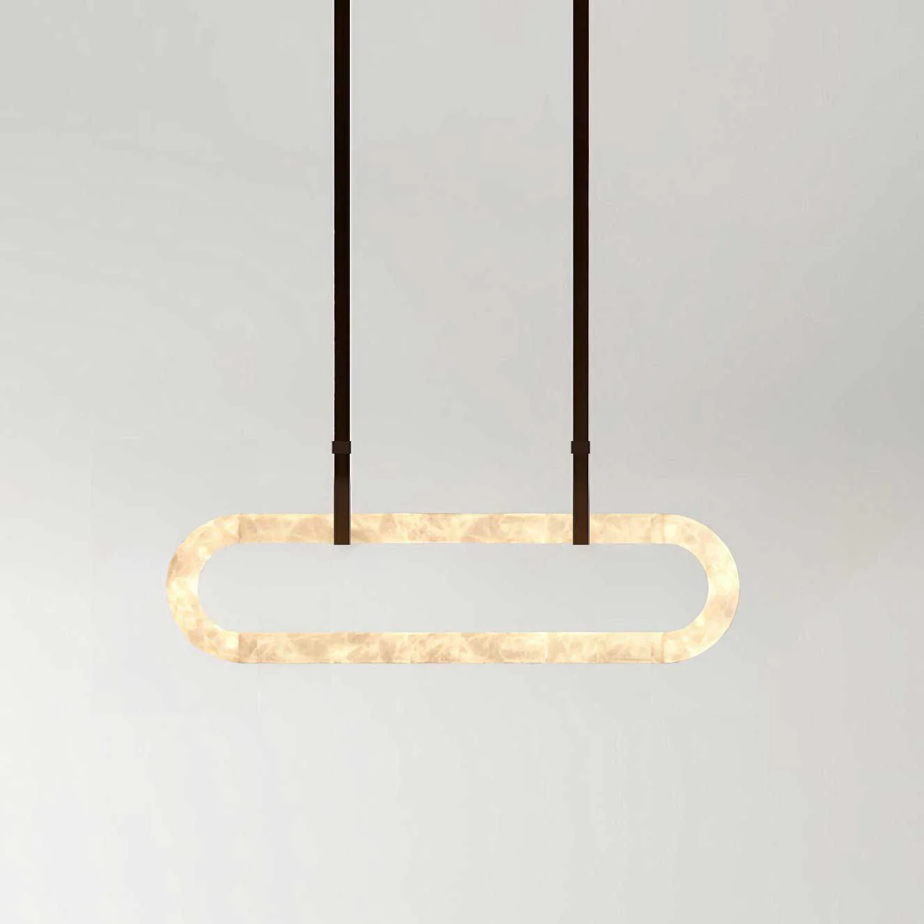 Circle Alabaster Chandelier - Image 30