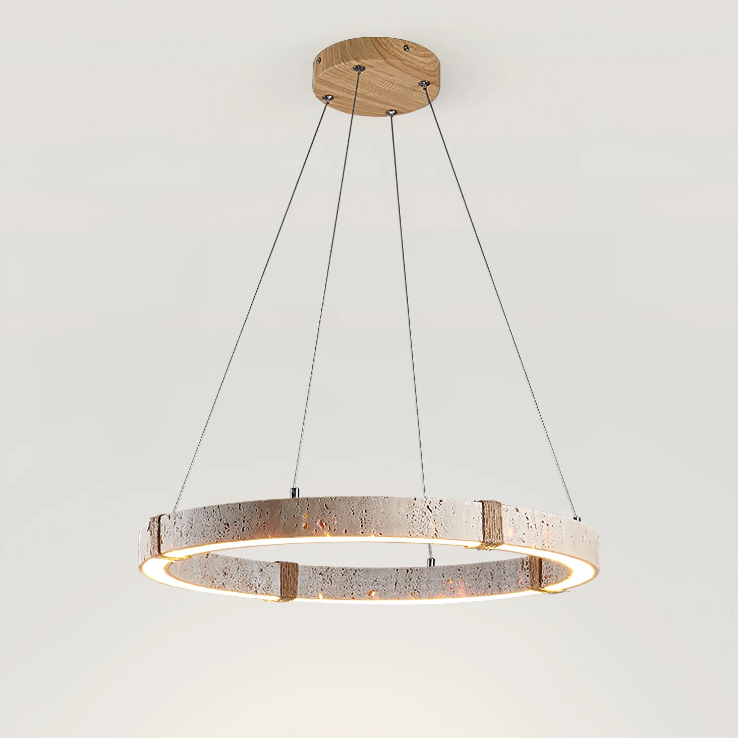 Circle Travertine Pendant Lamp - Image 11