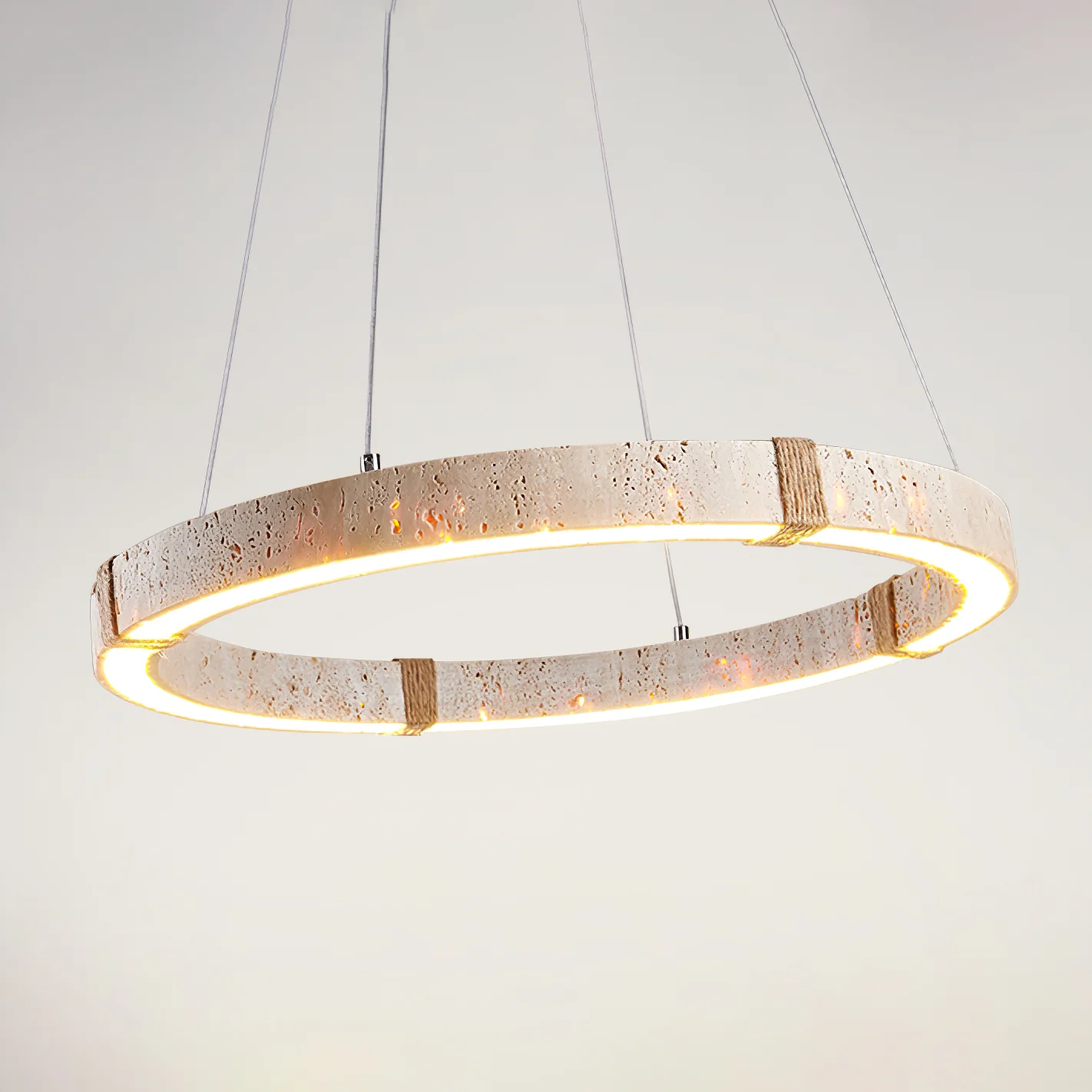 Circle Travertine Pendant Lamp - Image 12