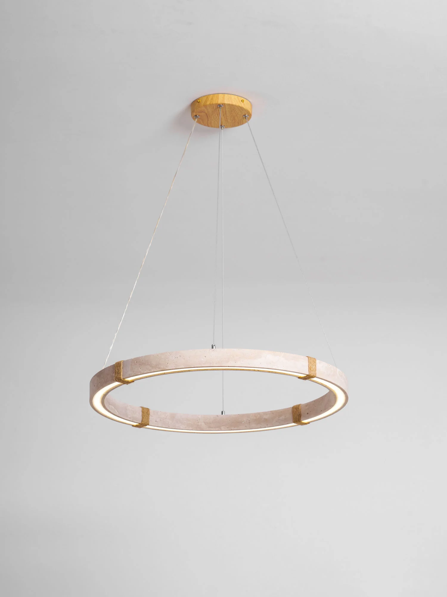 Circle Travertine Pendant Lamp - Image 17