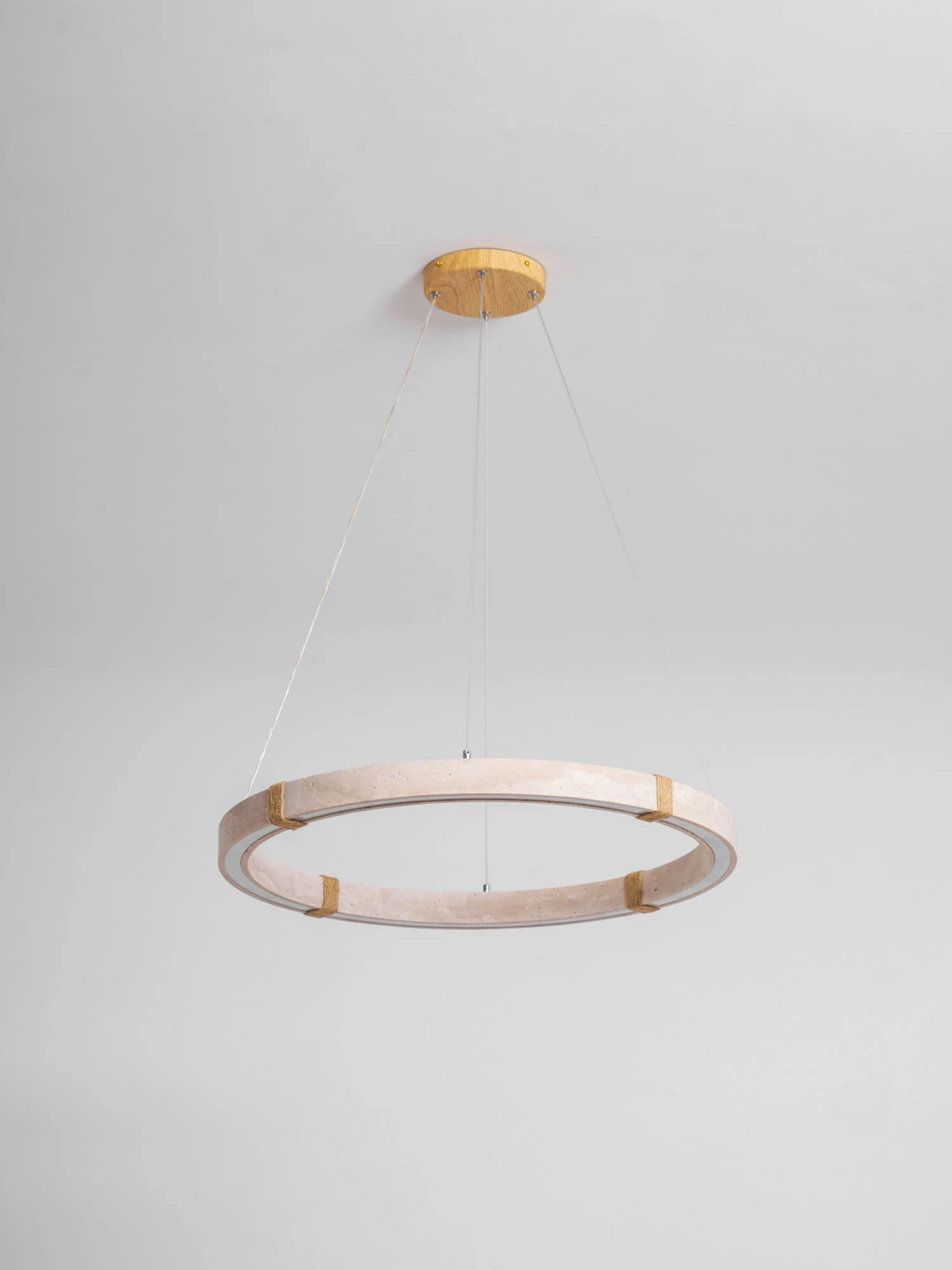 Circle Travertine Pendant Lamp - Image 18