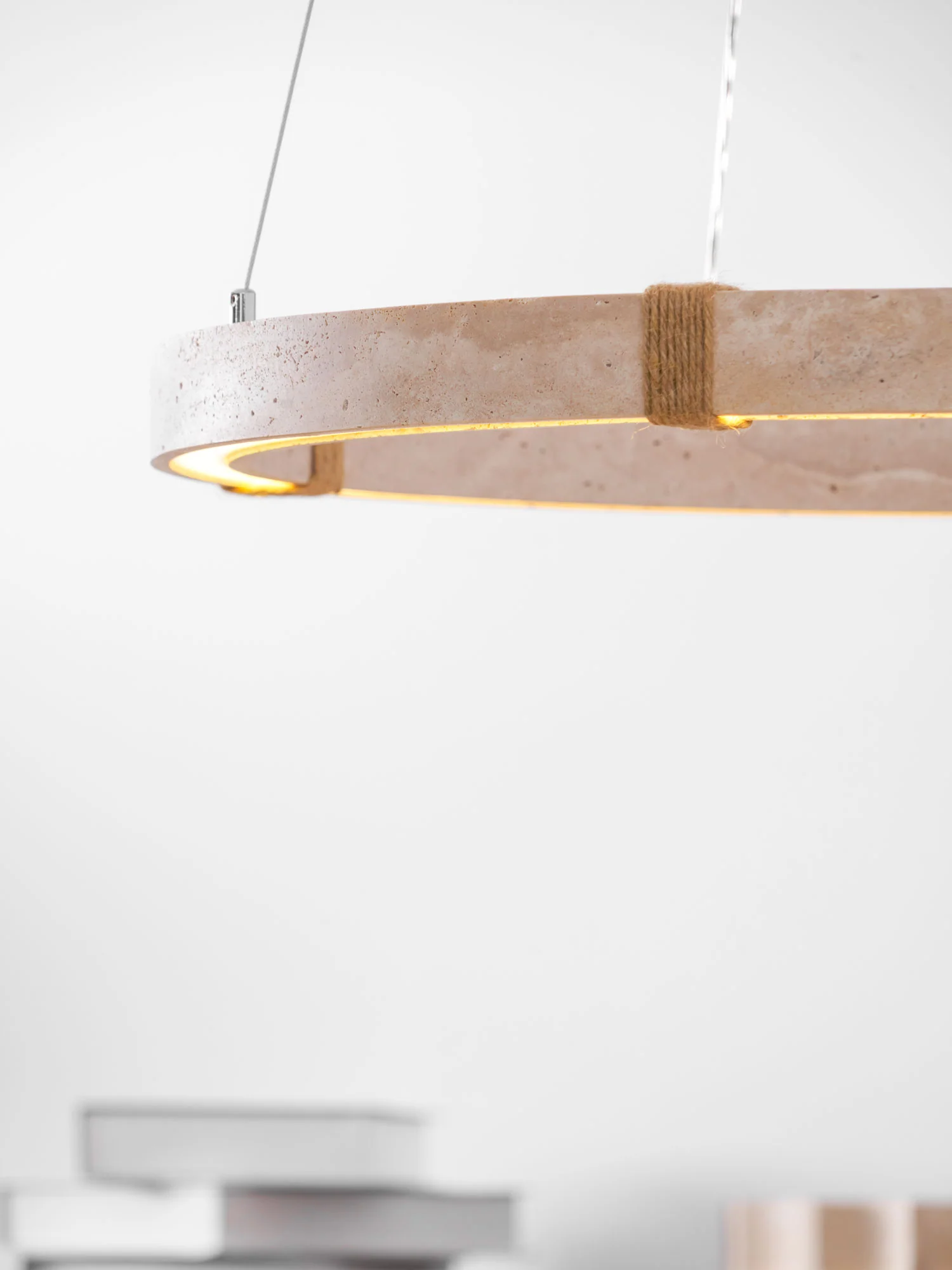 Circle Travertine Pendant Lamp - Image 26