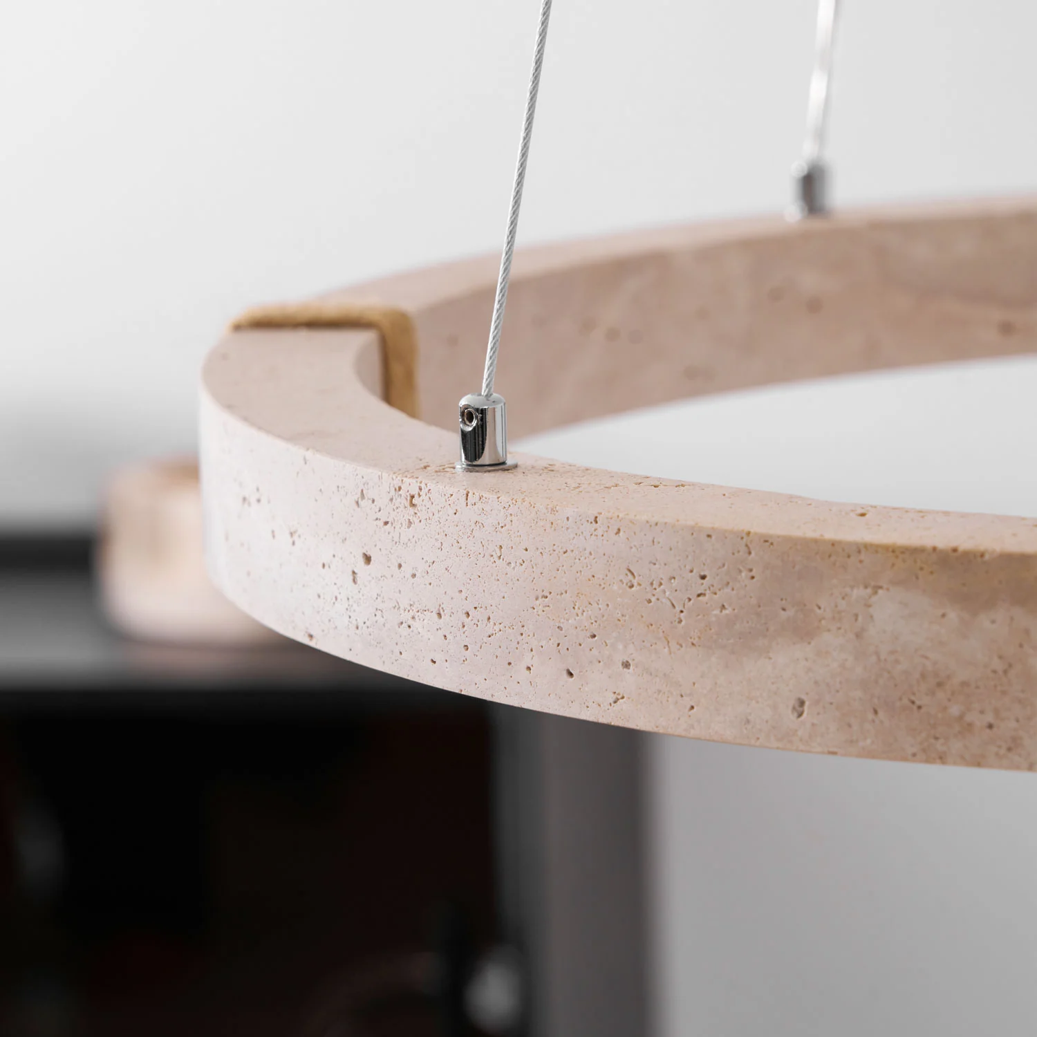 Circle Travertine Pendant Lamp - Image 28