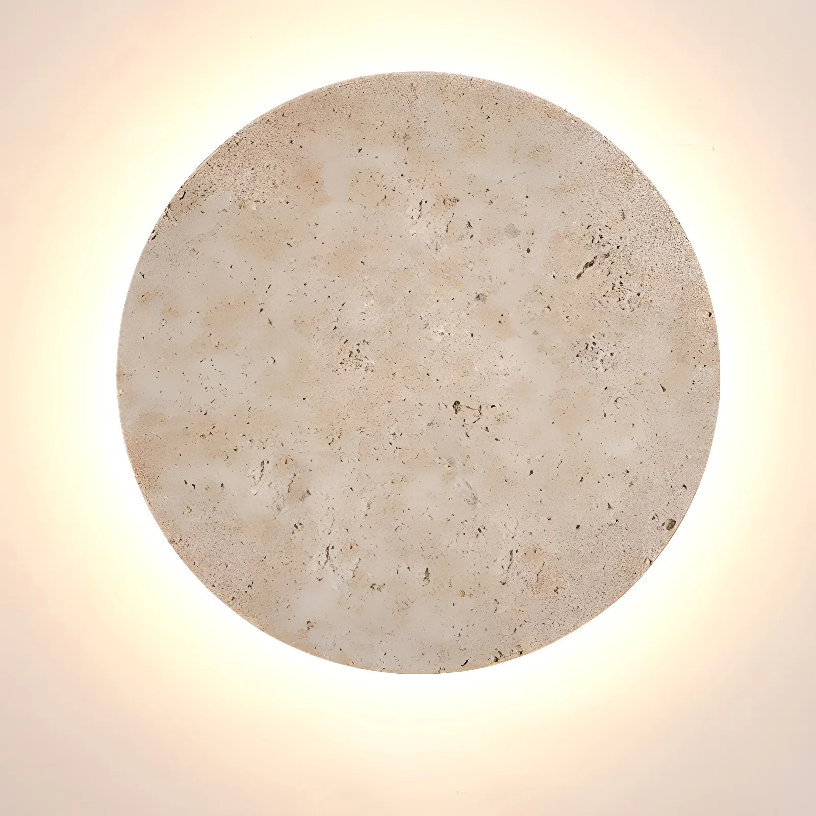 Circle Travertine Wall Lamp - Image 6