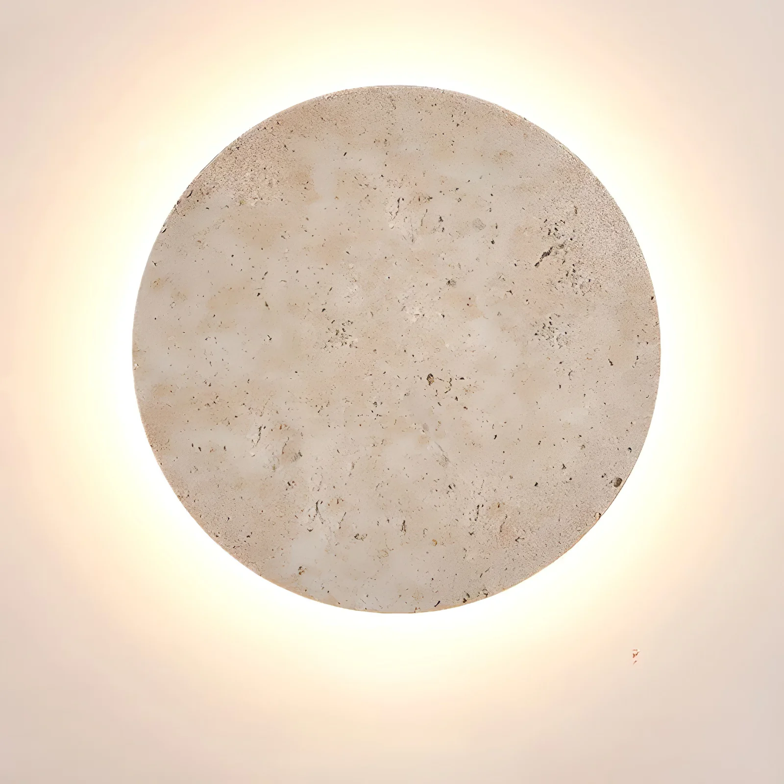 Circle Travertine Wall Lamp - Image 8