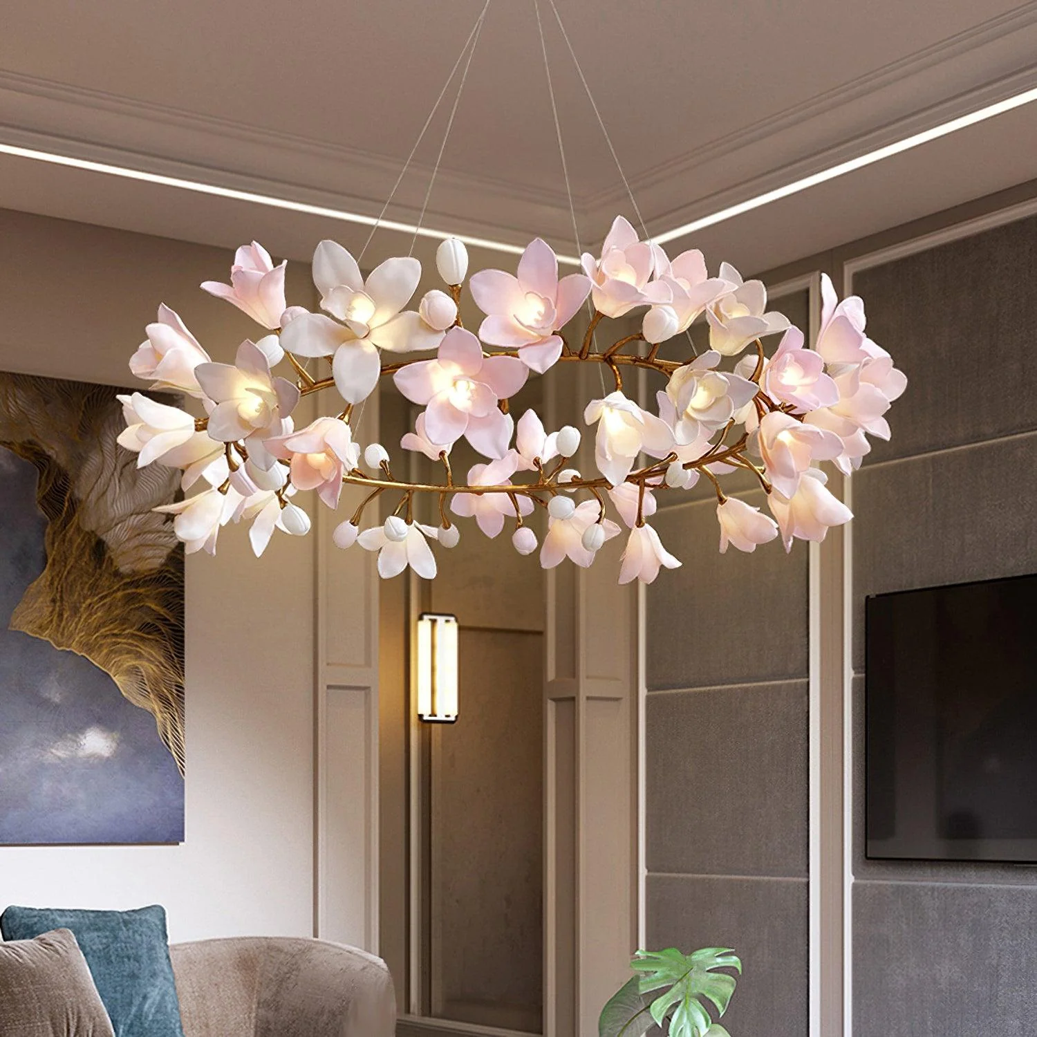 Circular Blossom Chandelier - Image 13