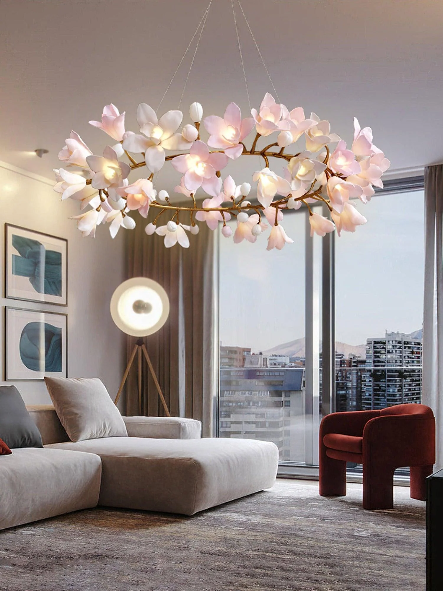 Circular Blossom Chandelier - Image 19