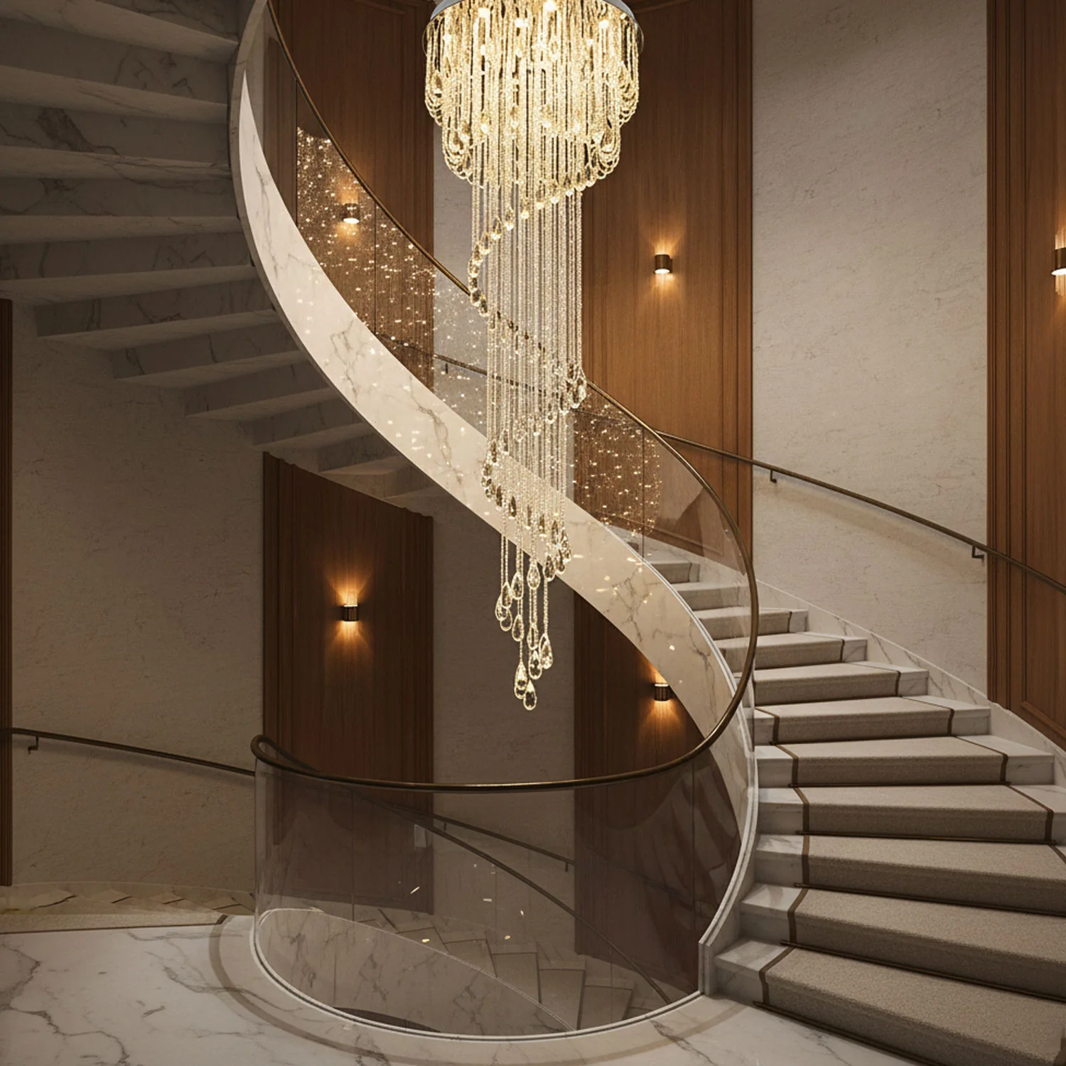 Classic Symphony Spiral Chandelier - Image 9