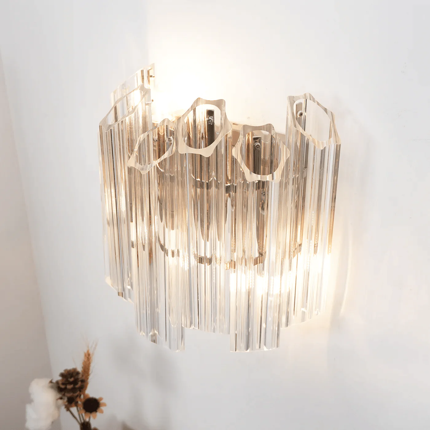 Clear Palermo Murano Wall Lamp - Image 12