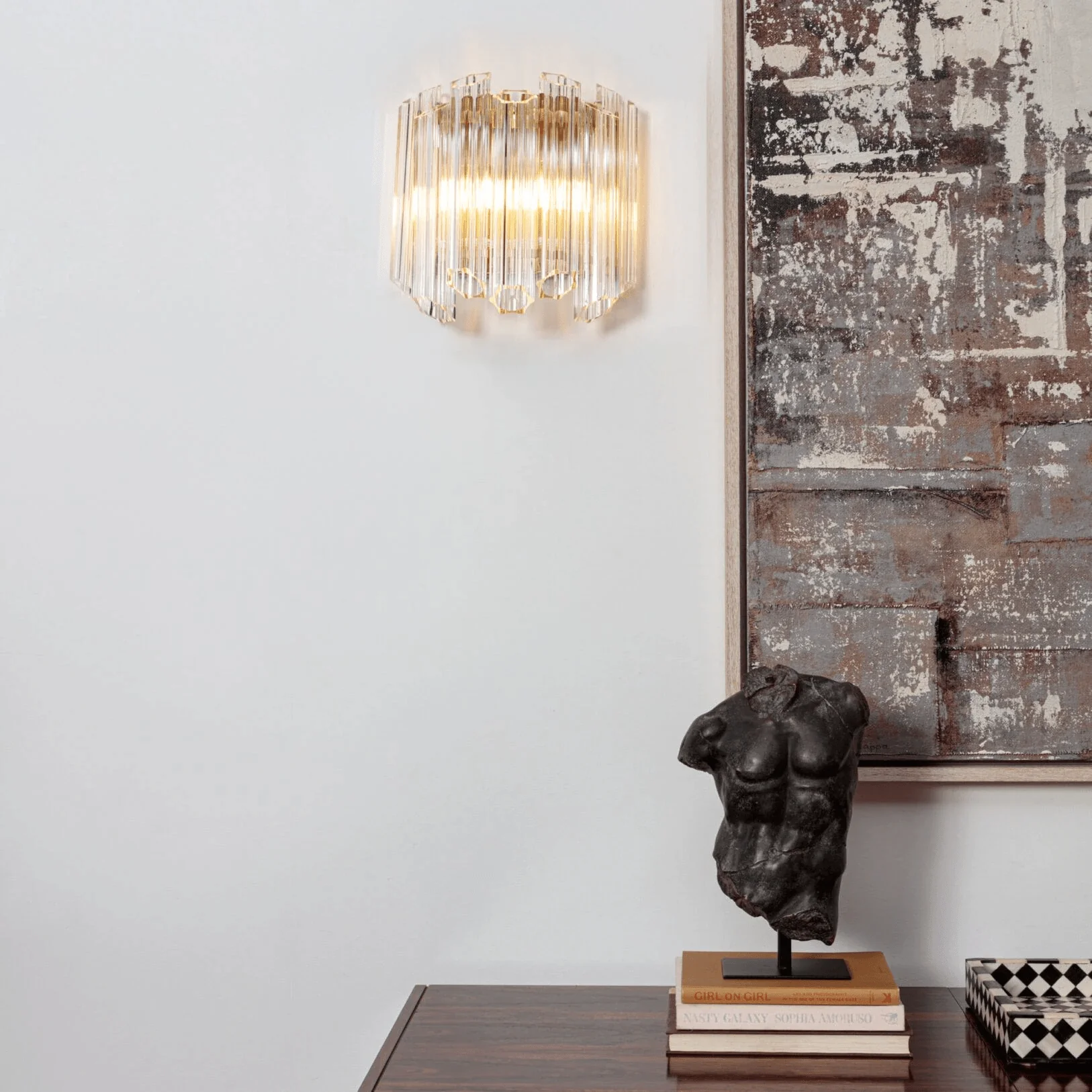Clear Palermo Murano Wall Lamp - Image 16
