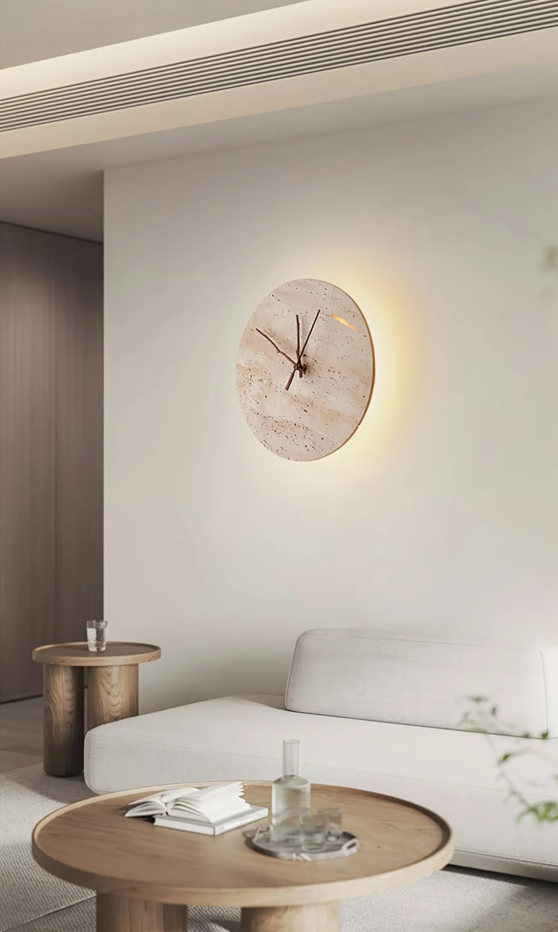 Clock Travertine Wall Lamp - Image 16