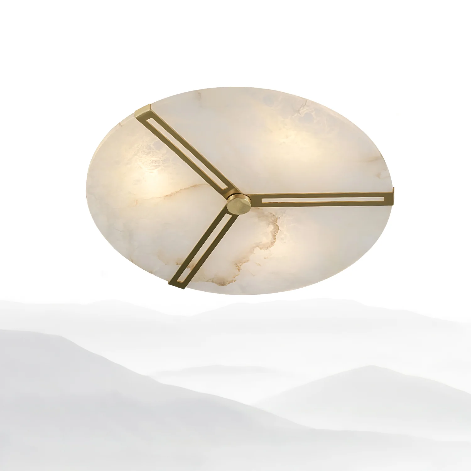 Clocks Alabaster Ceiling Light - Image 20