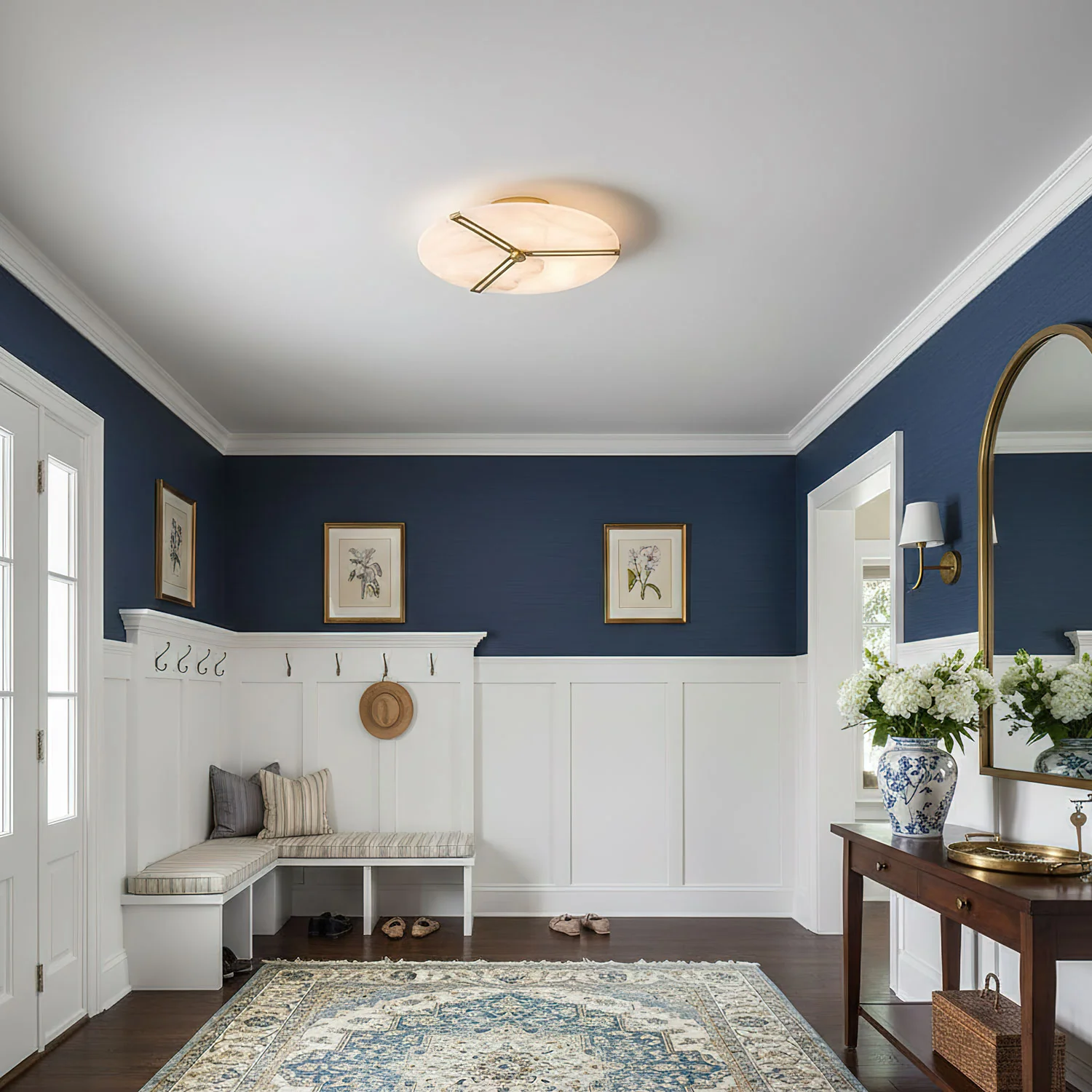 Clocks Alabaster Ceiling Light - Image 4