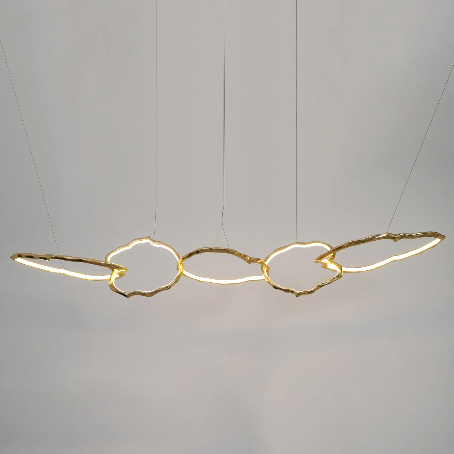 Cloud Rings Series Brass Chandelier - Image 69