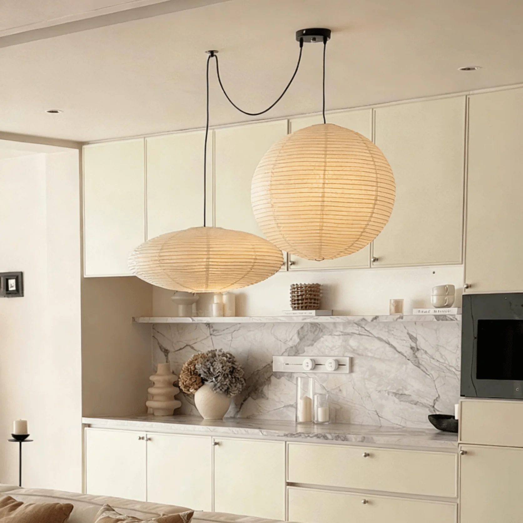 Washi Paper Whimsy Pendant Lamp - Image 3
