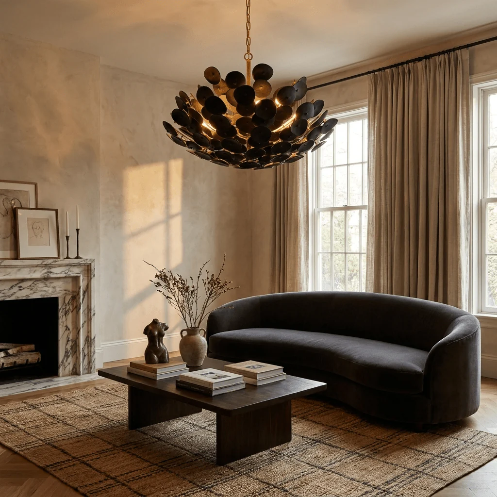 Coconut Disc Chandelier - Image 17