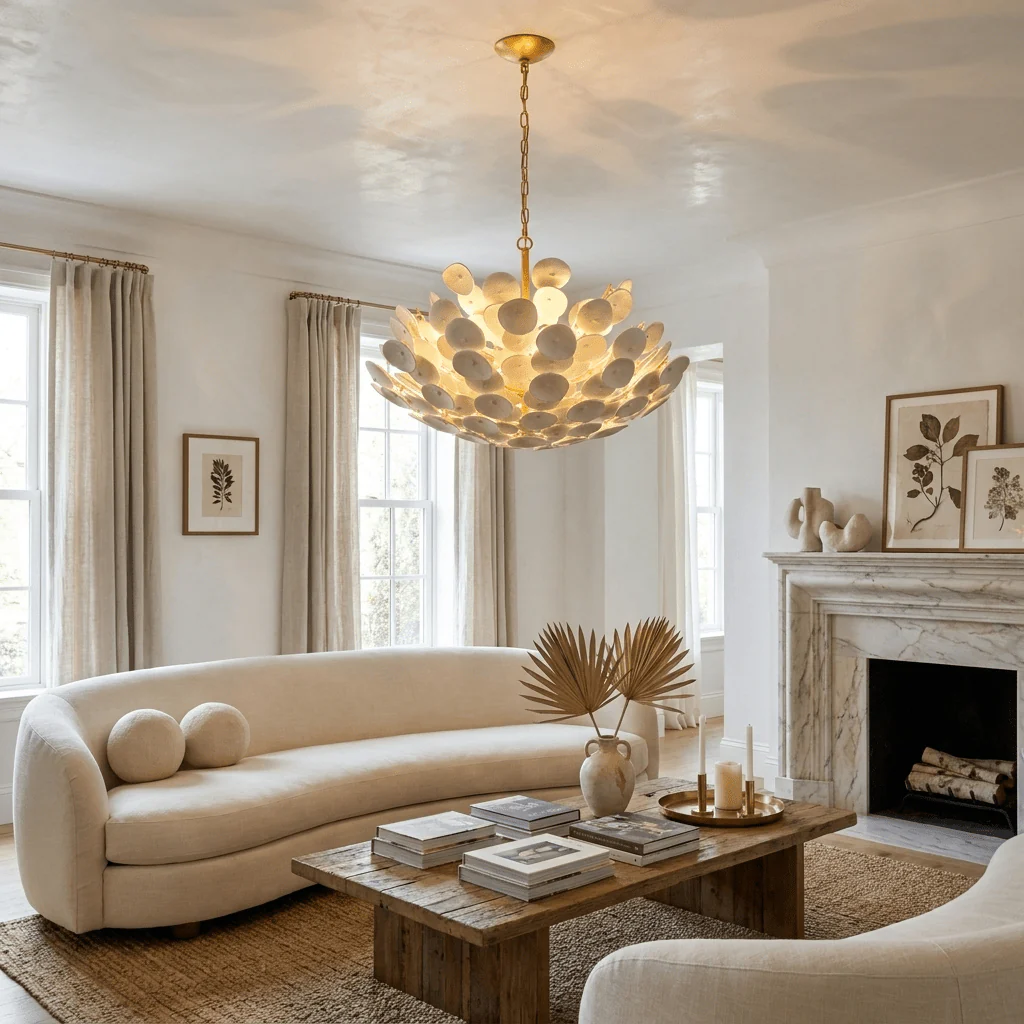 Coconut Disc Chandelier - Image 18