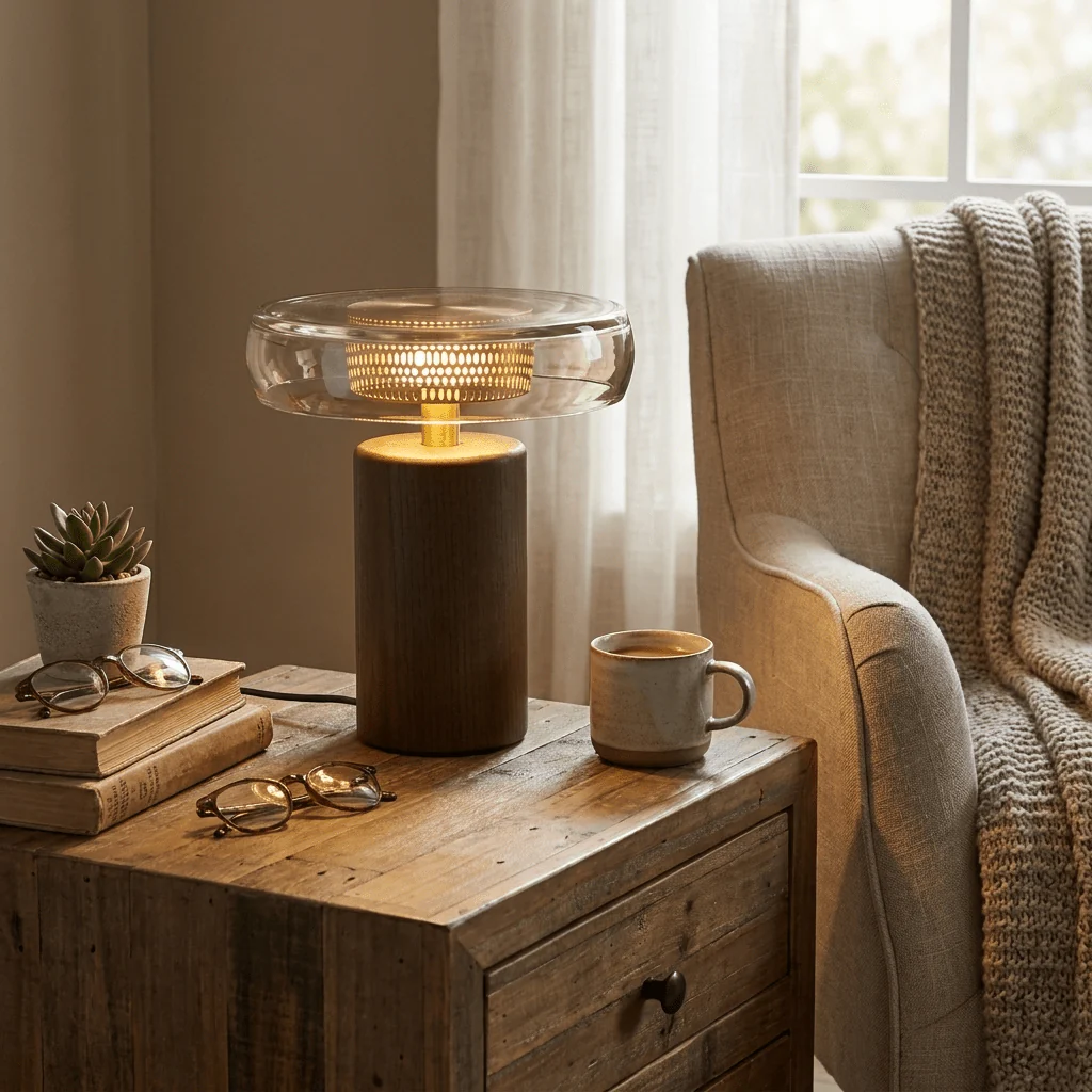 Cognac Disc Table Lamp - Image 2