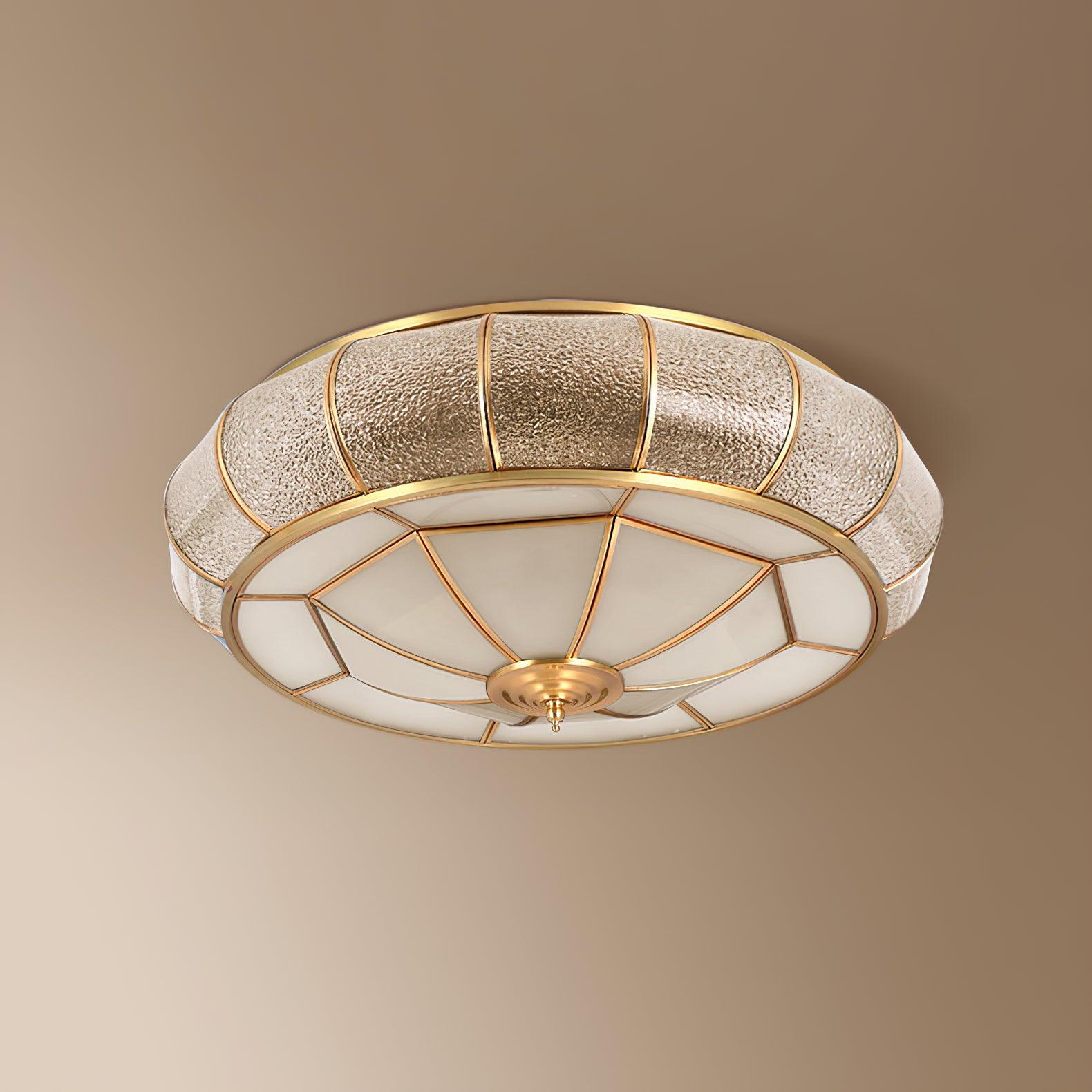 Colonial Glass Drum Ceiling Light - Image 18