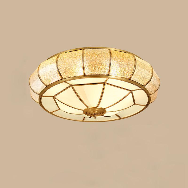 Colonial Glass Drum Ceiling Light - Image 22