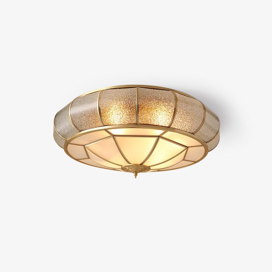 Colonial Glass Drum Ceiling Light - Image 26