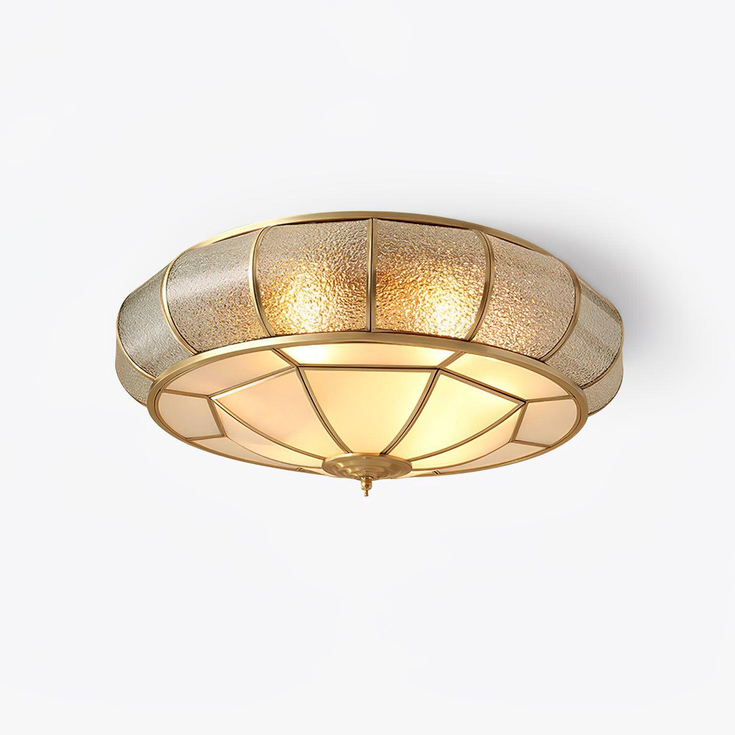 Colonial Glass Drum Ceiling Light - Image 27