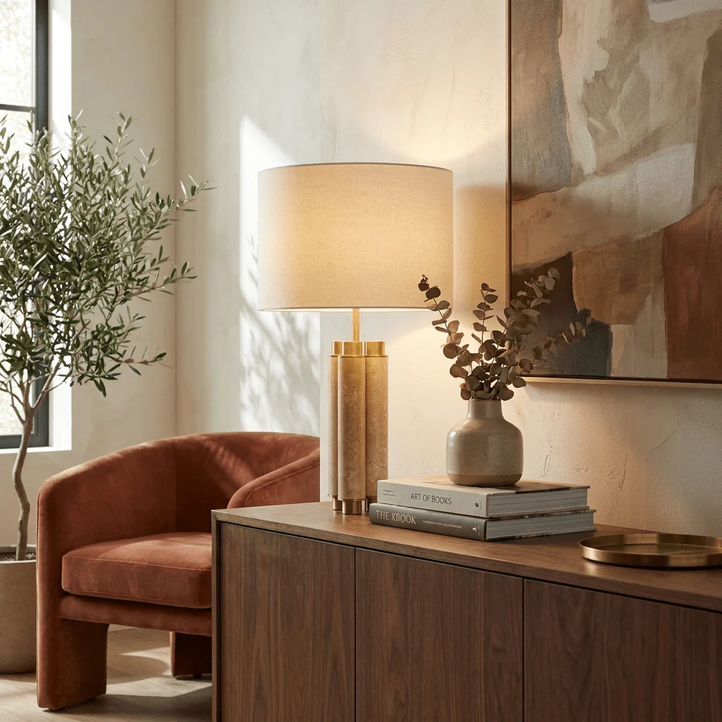 Colonnade Travertine Table Lamp - Image 3