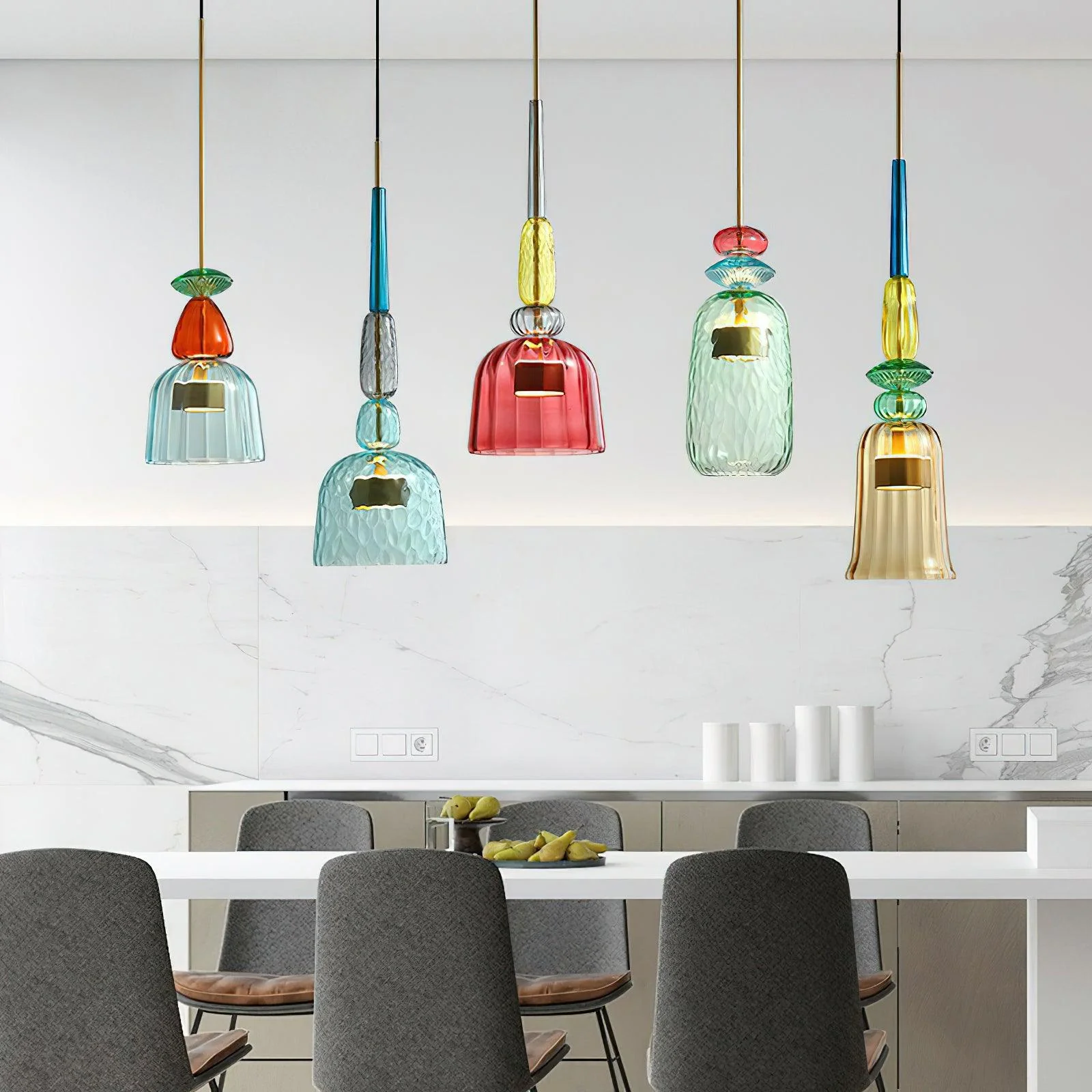 Colorful Candy Pendant Lamp - Image 3