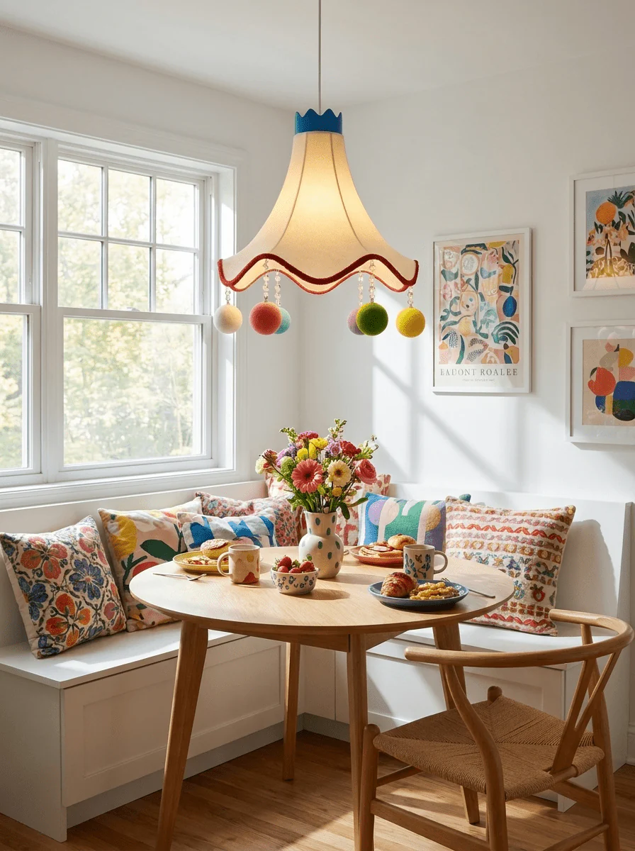 Colorful Kids Fabric Pendant Light - Image 5
