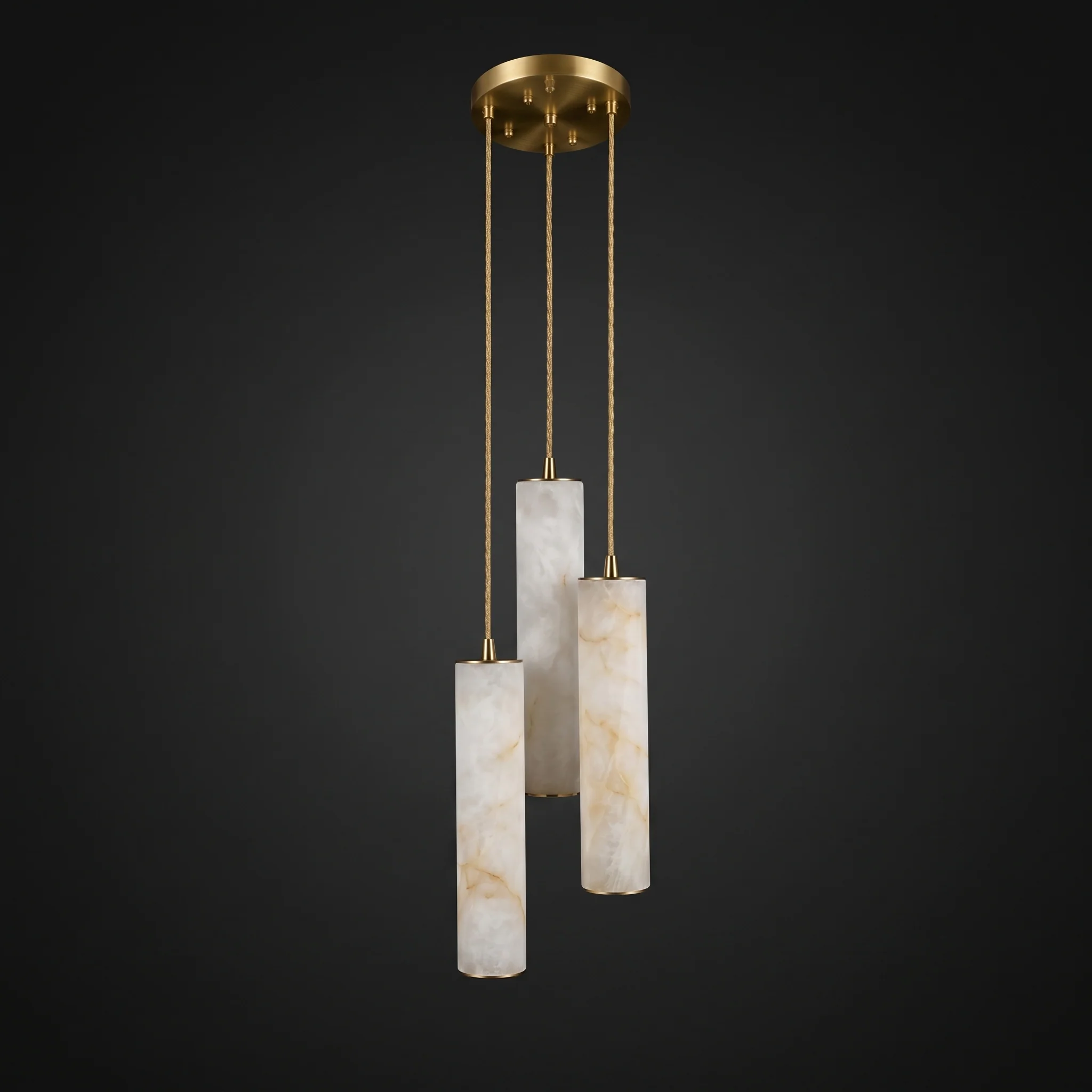 Column Alabaster Staircase Chandelier - Image 18