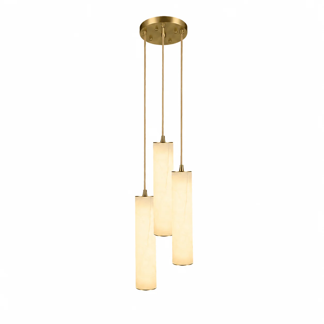 Column Alabaster Staircase Chandelier - Image 6
