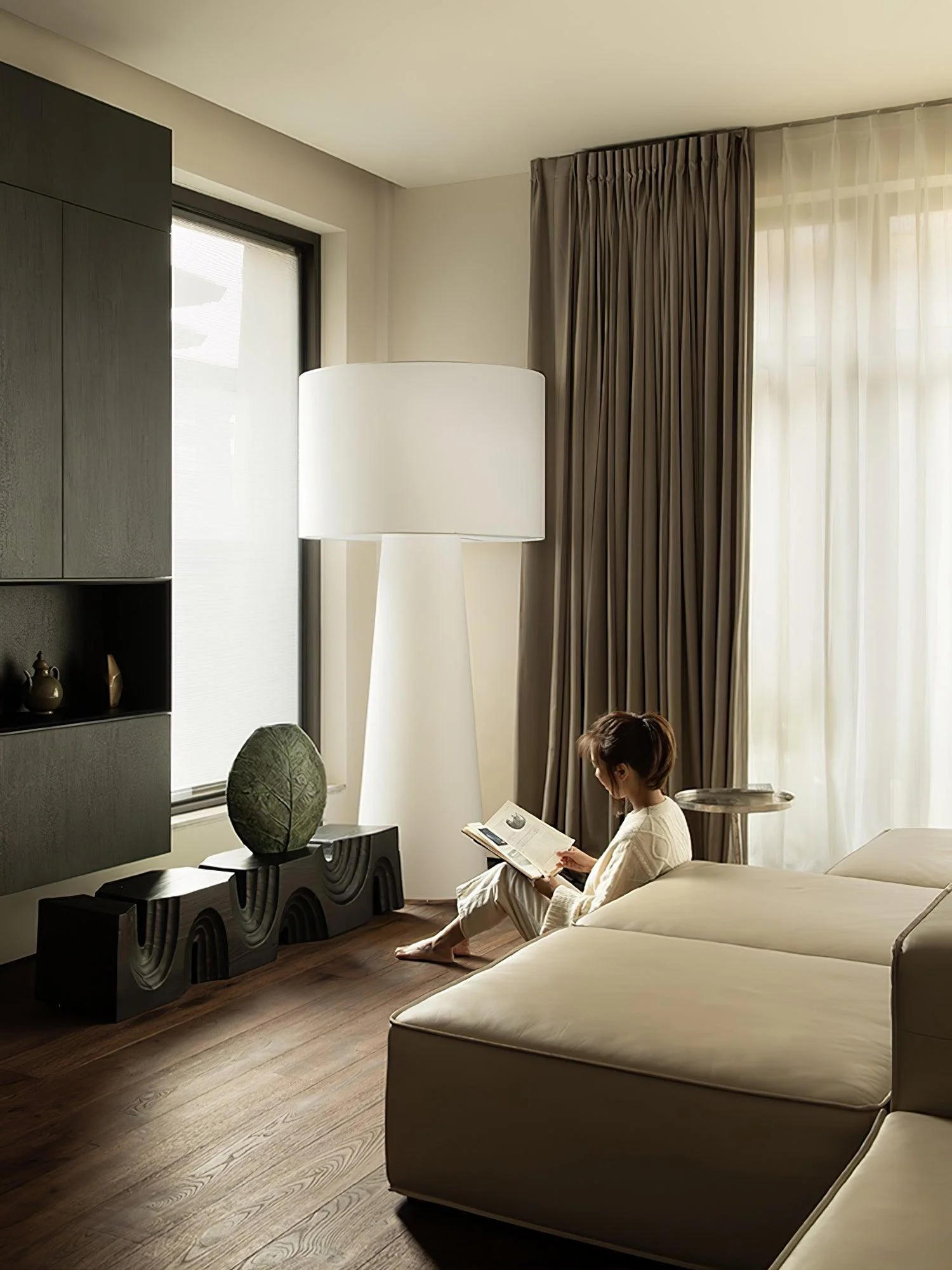 Column Fabric Floor Lamp - Image 10