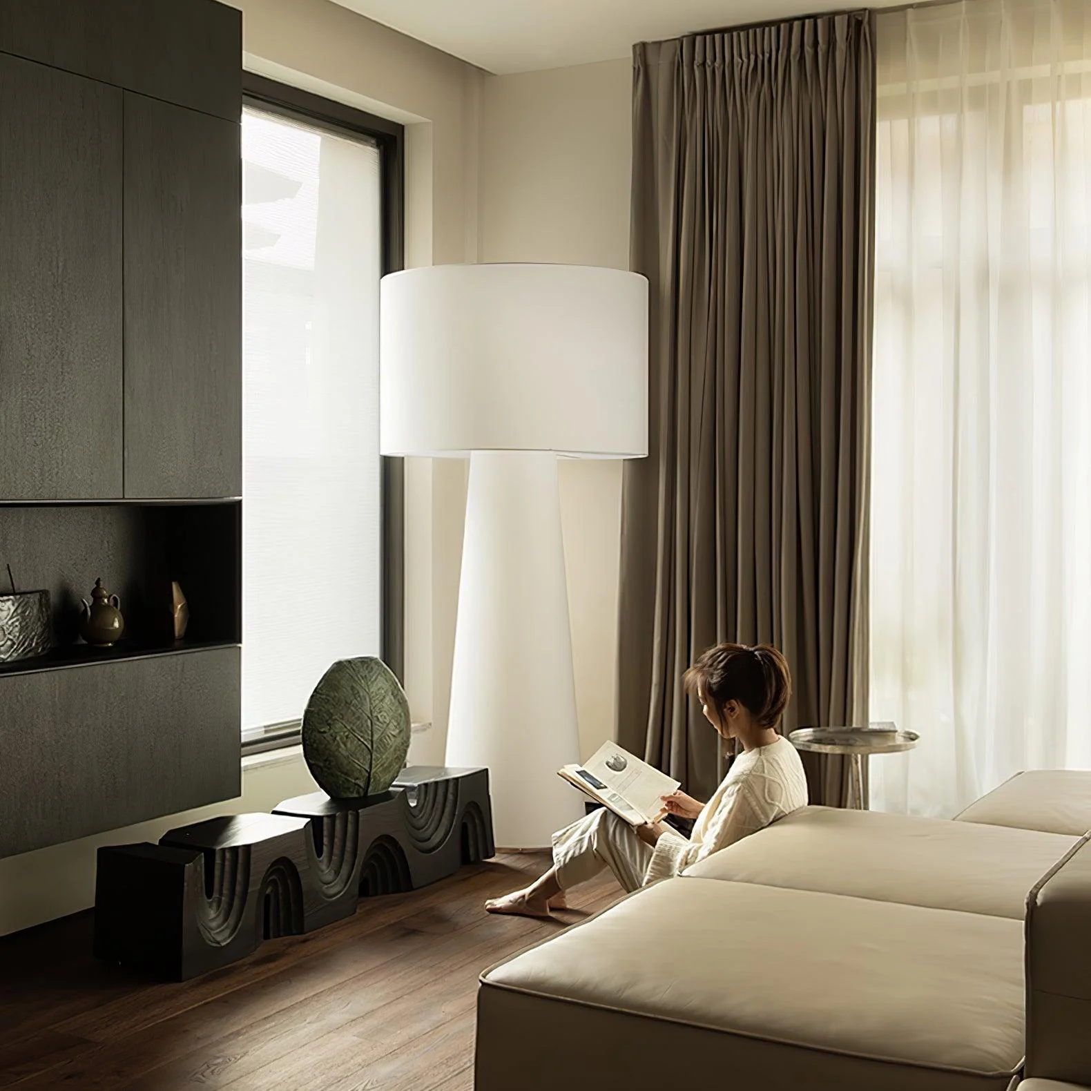 Column Fabric Floor Lamp - Image 14